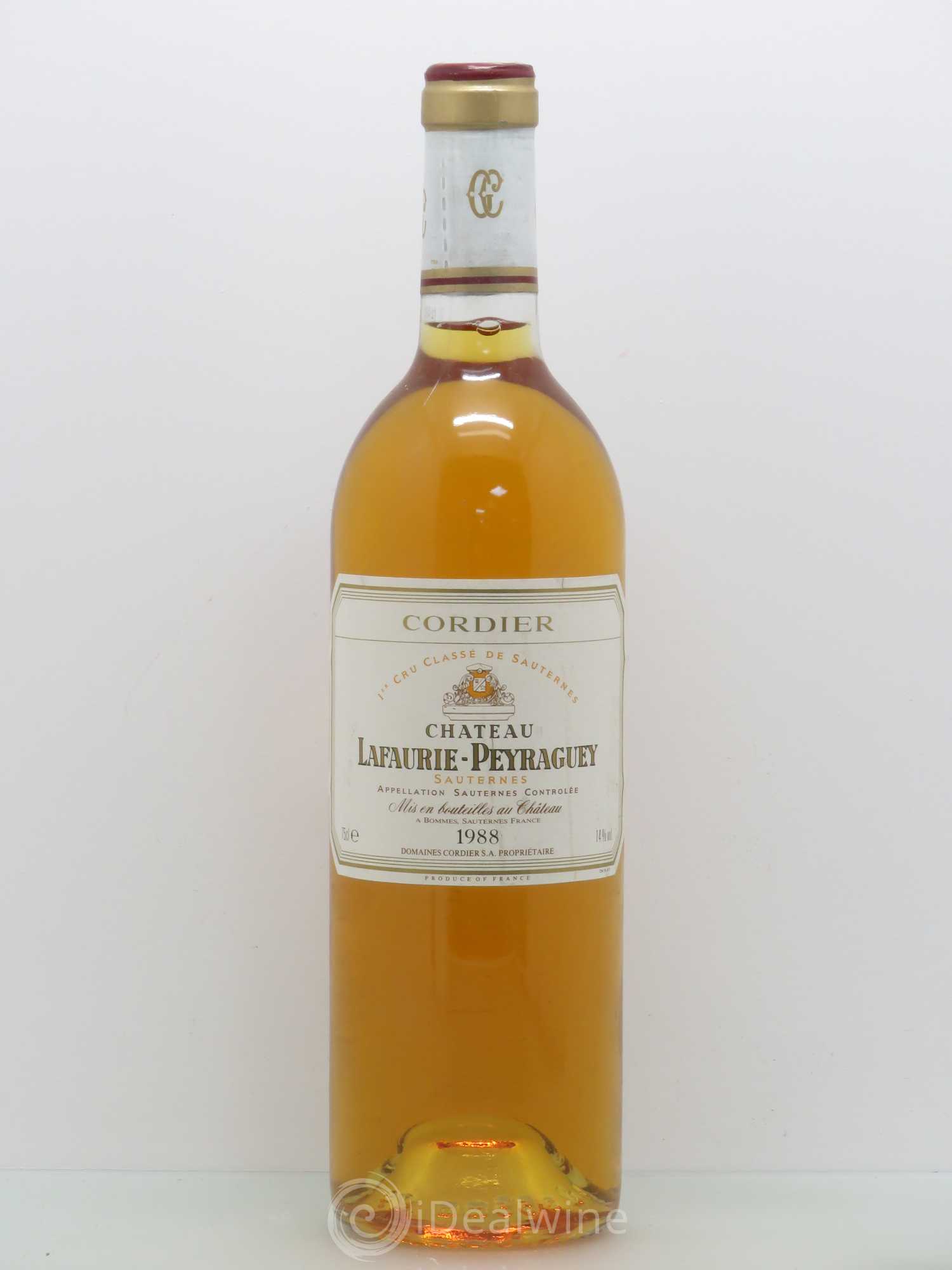 Château Lafaurie-Peyraguey 1er Grand Cru Classé 1988 - Lotto di 1 bottiglia - 0