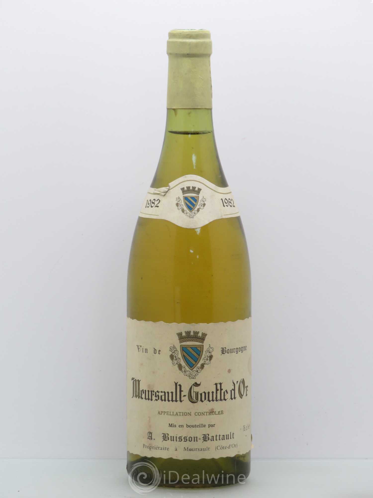 Meursault 1er Cru Gouttes D'Or B.Battault 1982 - Posten von 1 Flasche - 0