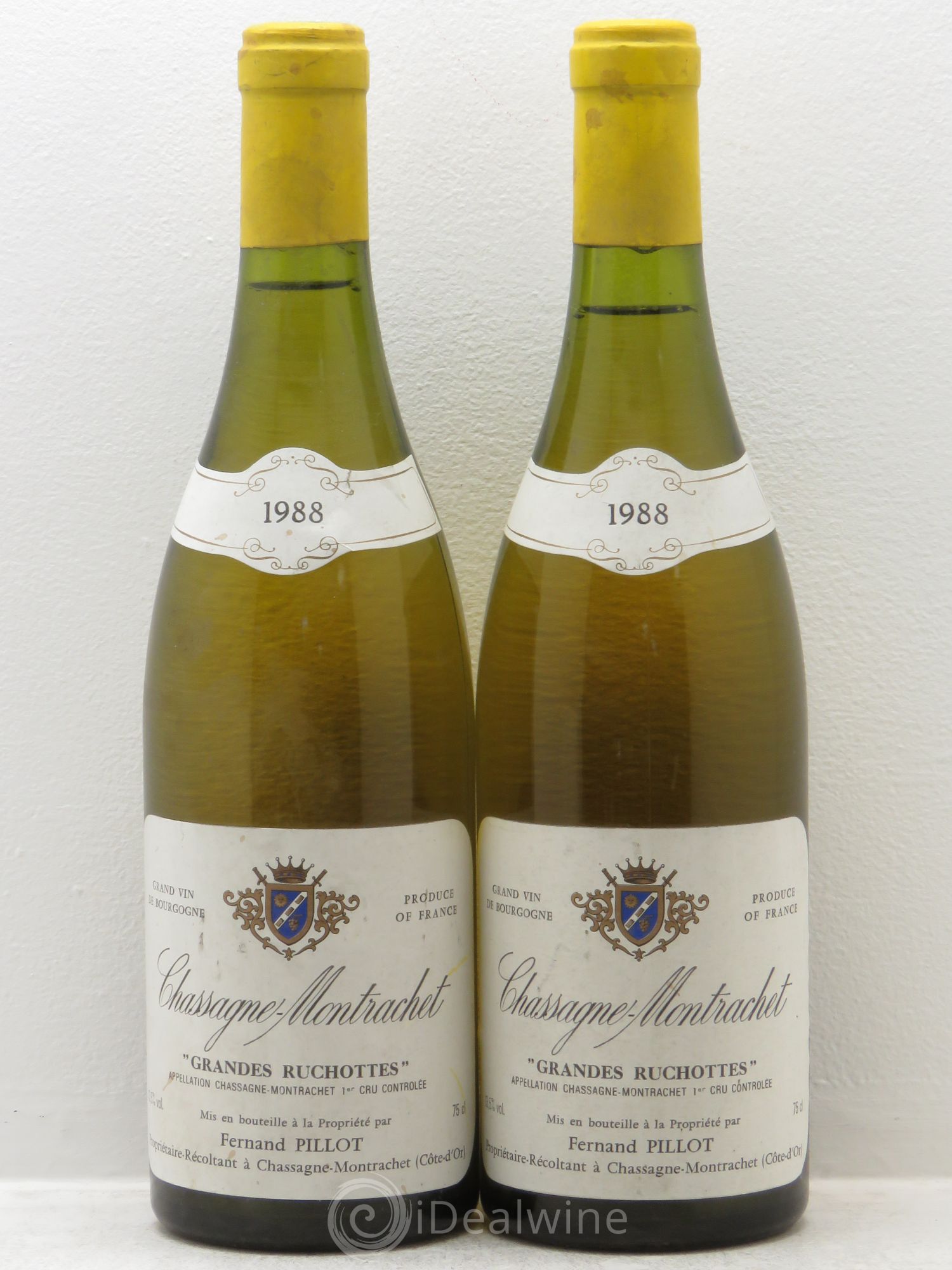 Chassagne-Montrachet 1er Cru 1988 - Lot de 2 bouteilles - 0