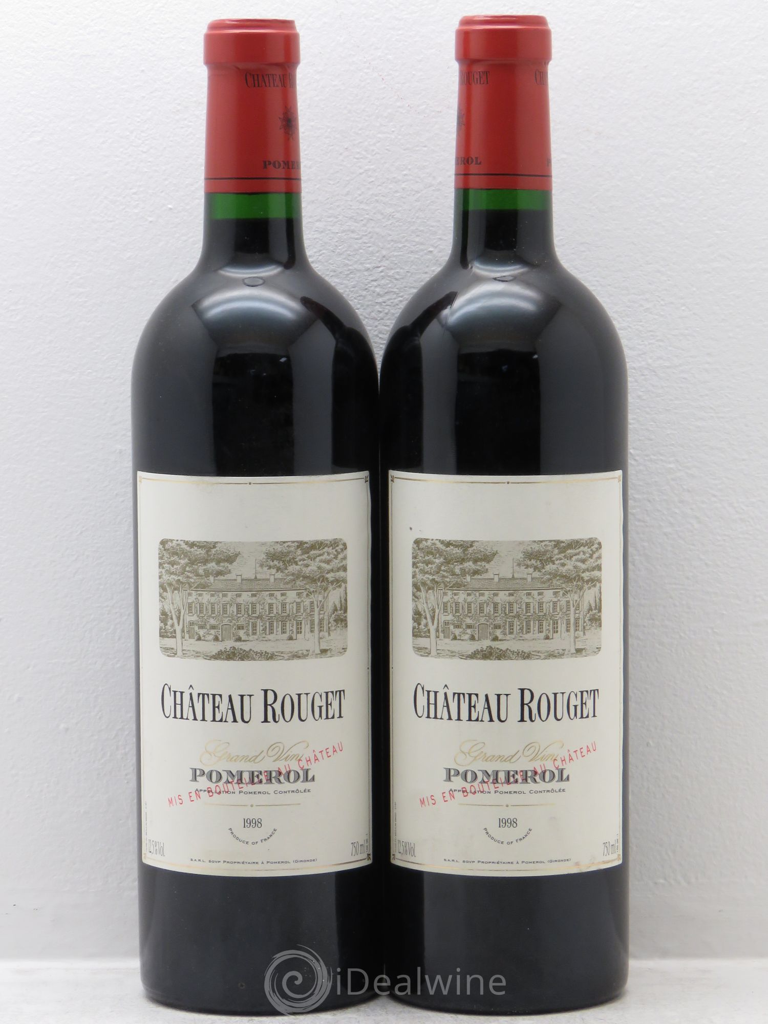 Château Rouget 1998 - Lot of 2 bottles - 0