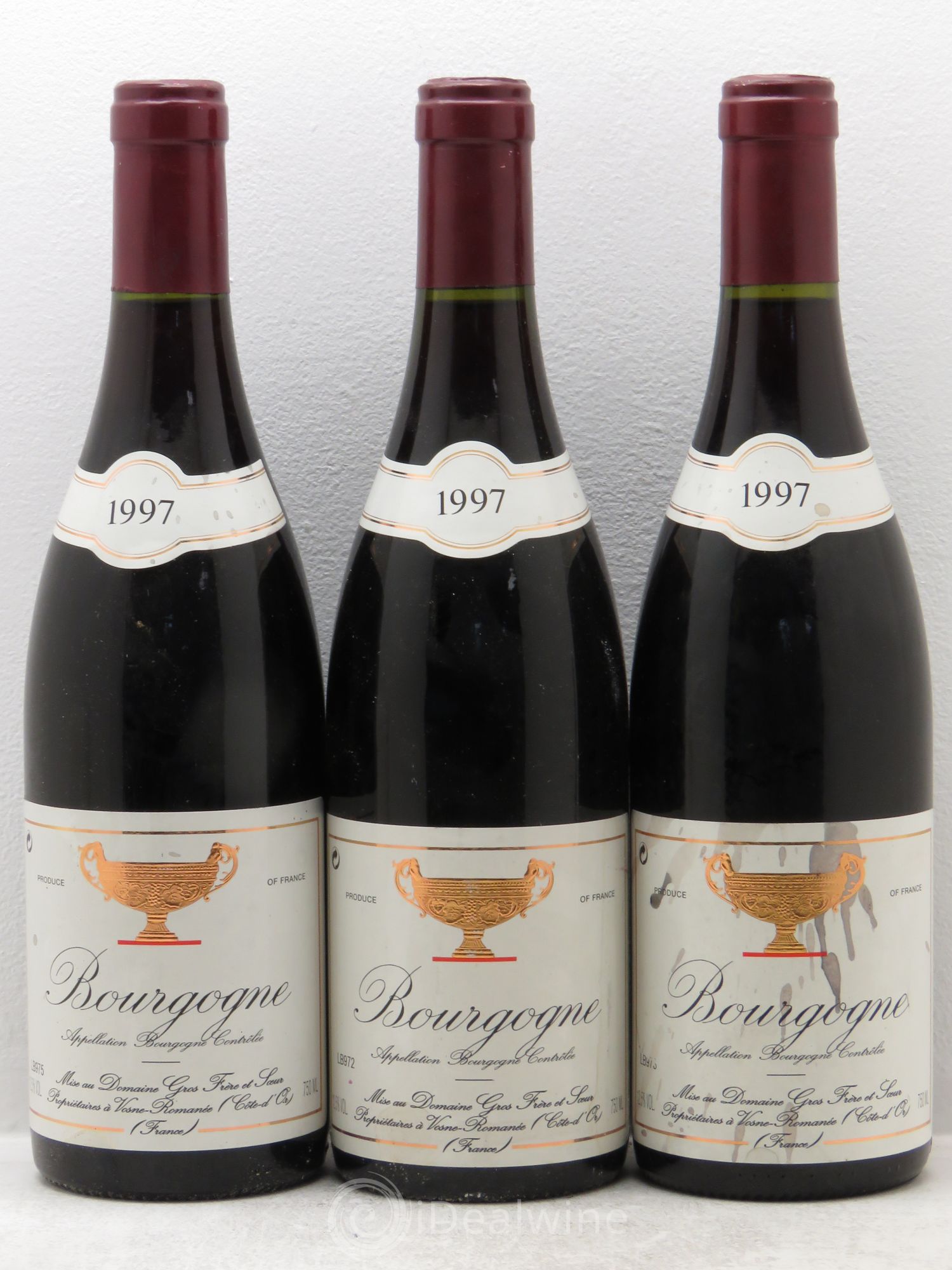 Bourgogne Gros Frère et soeur 1997 - Posten von 3 Flaschen - 0