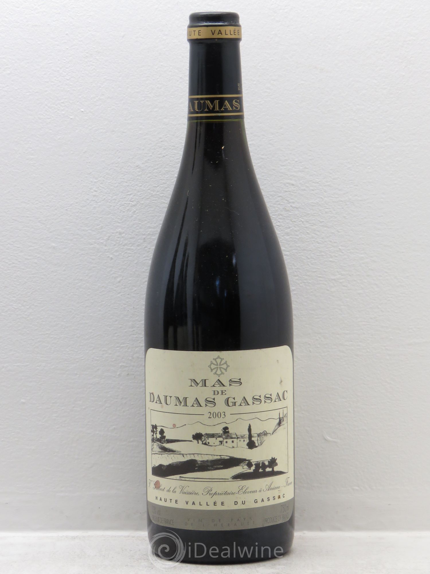 Saint-Guilhem-le-Désert - Cité d'Aniane Mas Daumas Gassac Famille Guibert de La Vaissière 2003 - Lot de 6 bouteilles - 0