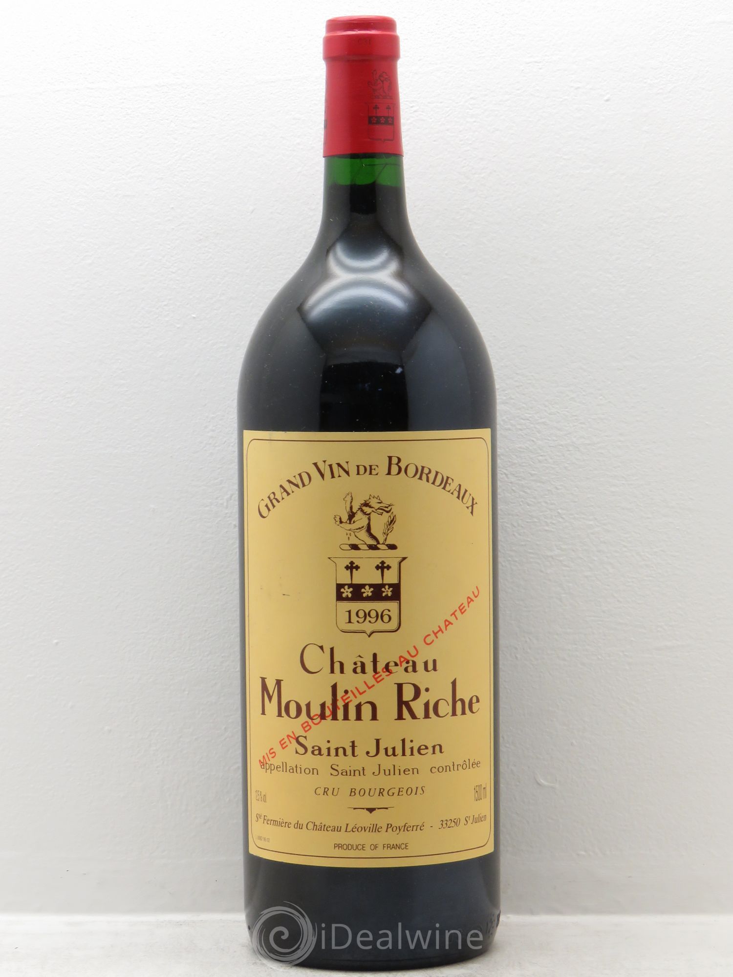 Château Moulin Riche 1996 - Lot de 1 magnum - 0