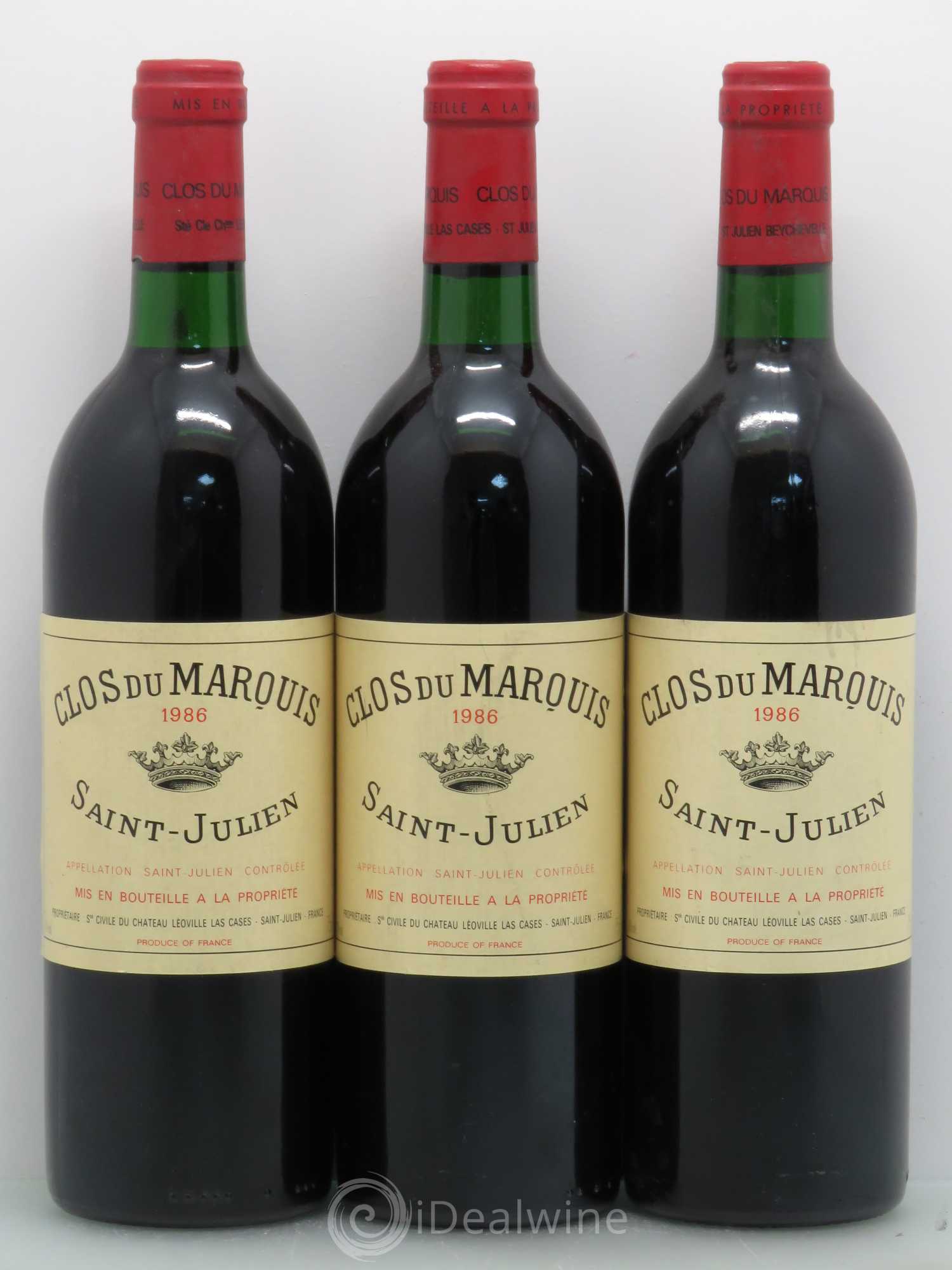Clos du Marquis 1986 - Lot de 6 bouteilles - 2