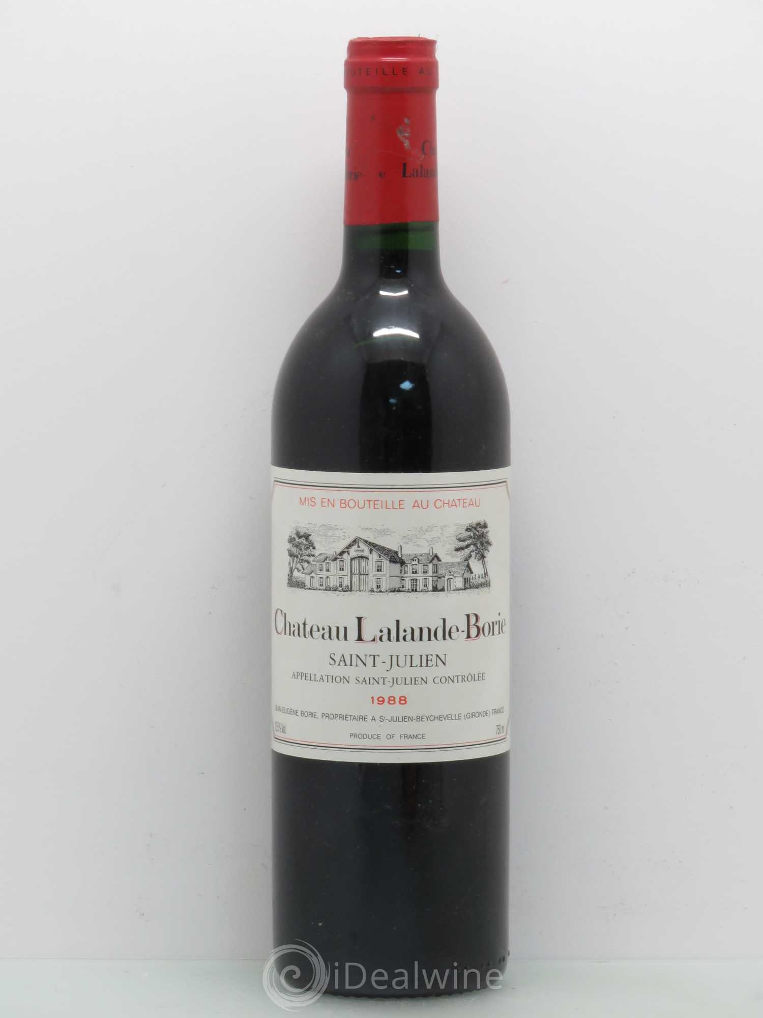 Château Lalande Borie 1988 - Lot de 1 bouteille - 0