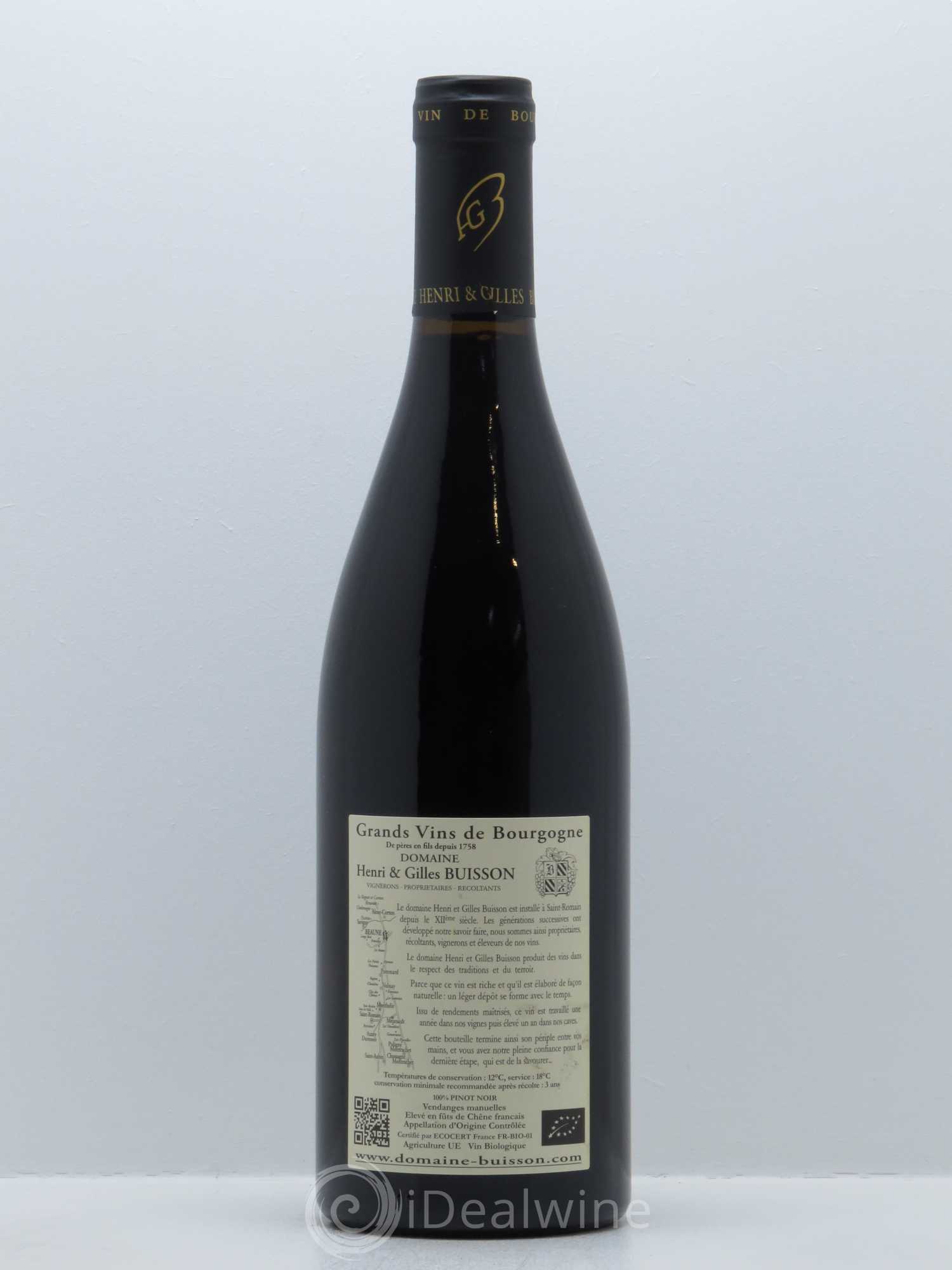 Saint-Romain Sous Roche Henri et Gilles Buisson (Domaine) 2015 - Lot de 1 bouteille - 1