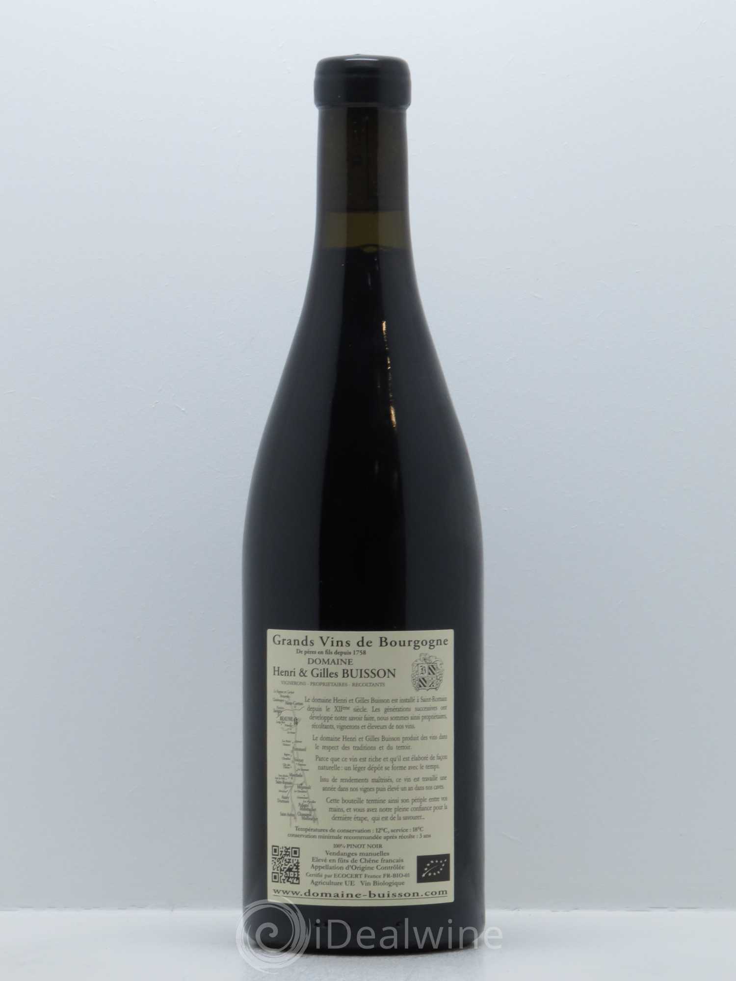 Corton Grand Cru Les Renardes Henri et Gilles Buisson (Domaine) 2014 - Lot de 1 bouteille - 1