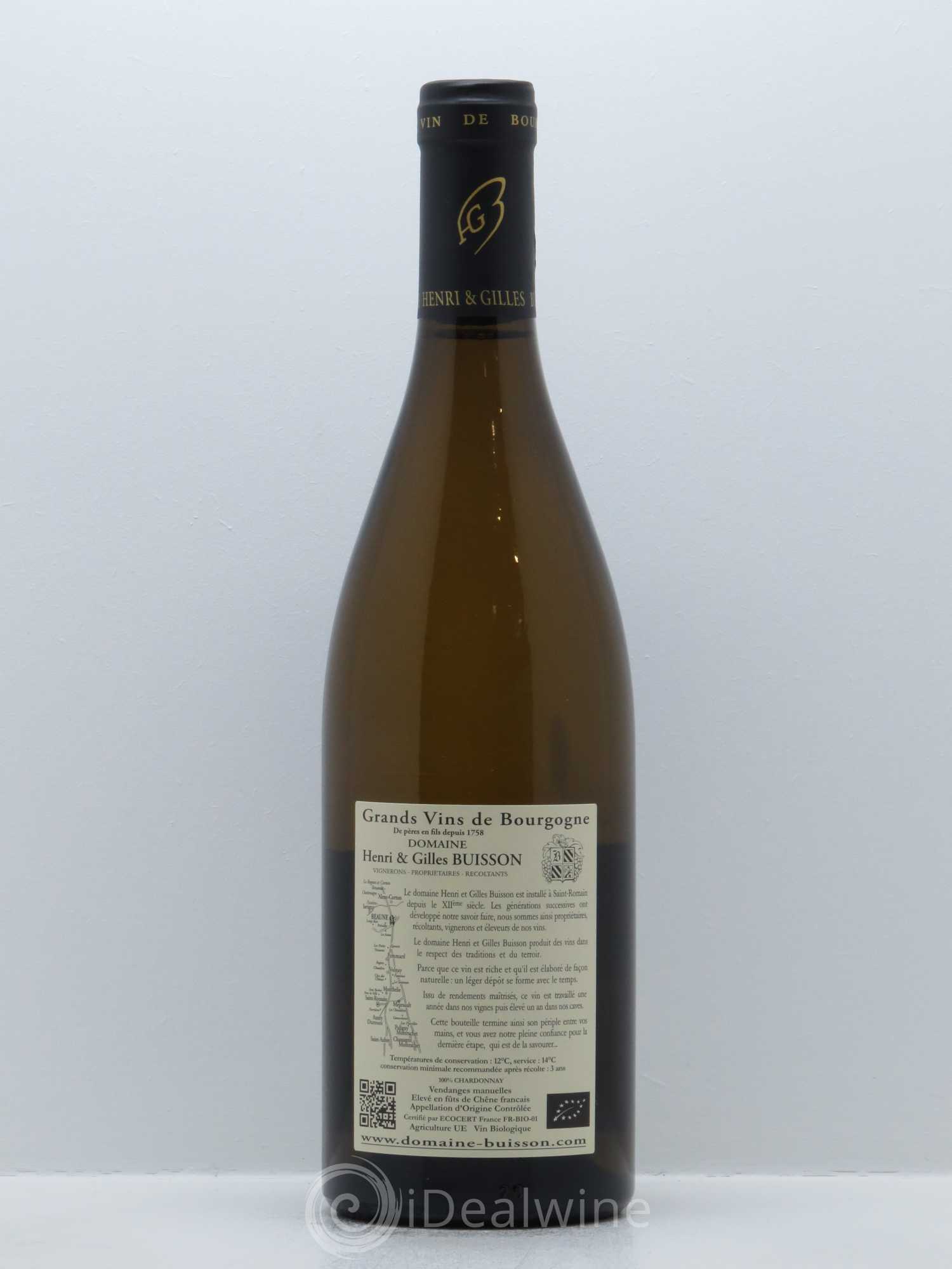 Saint-Romain Sous le Château Henri et Gilles Buisson (Domaine) 2015 - Lot de 1 bouteille - 1