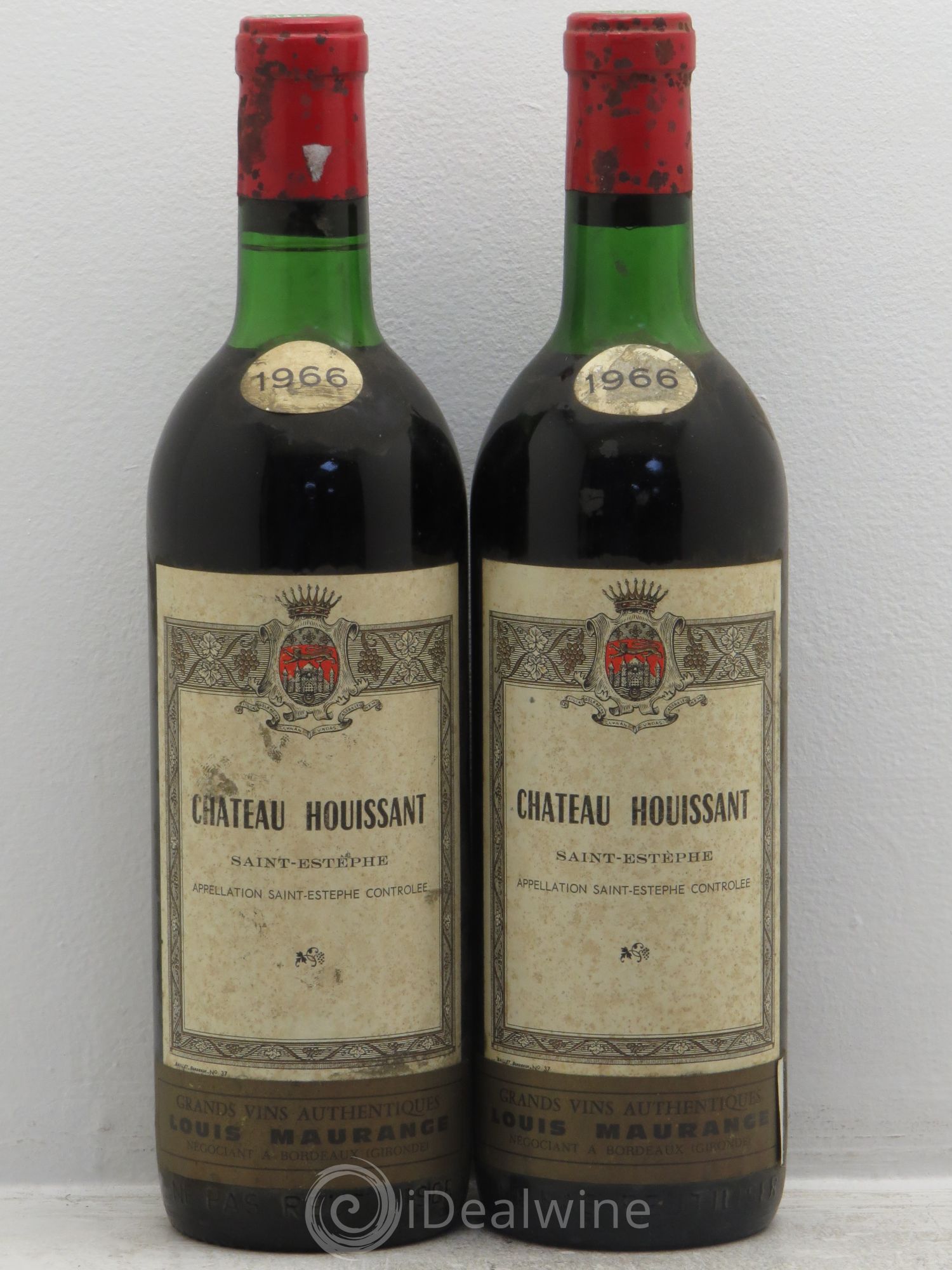 Château Houissant 1966 - Lot de 2 bouteilles - 0