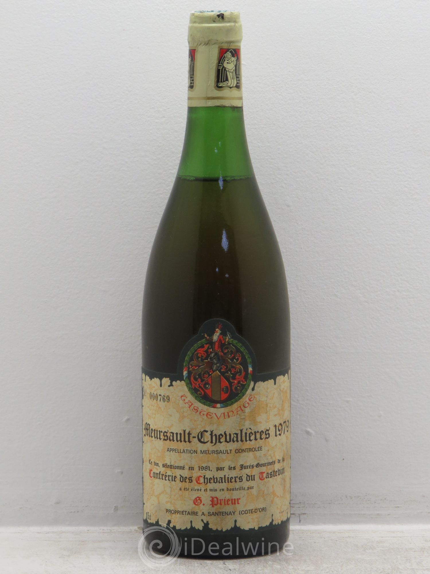 Meursault Prieur chevalière tastevin 1979 - Posten von 1 Flasche - 0