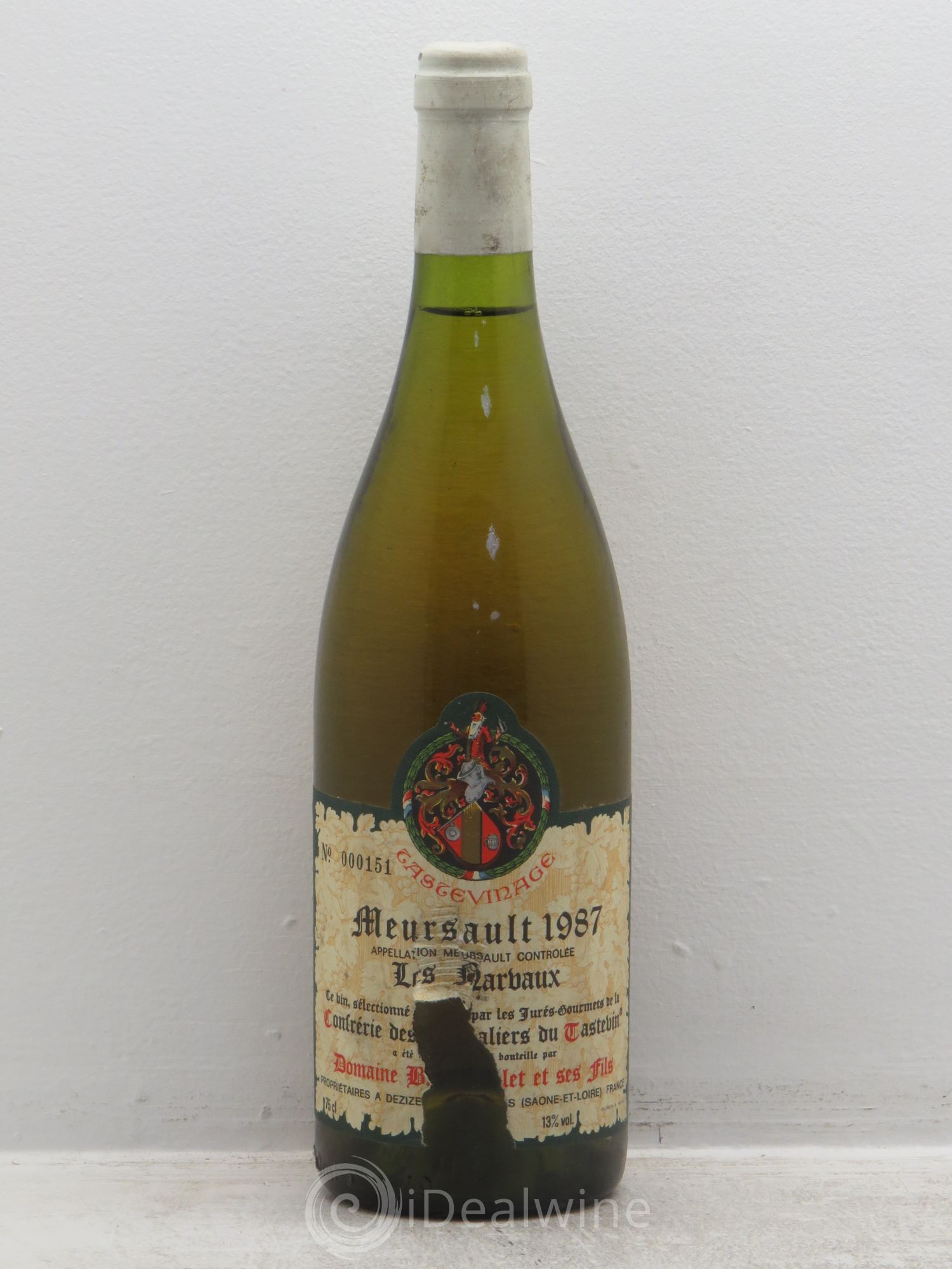 Meursault Bachelet tastevin (sans prix de réserve) 1987 - Posten von 6 Flaschen - 0