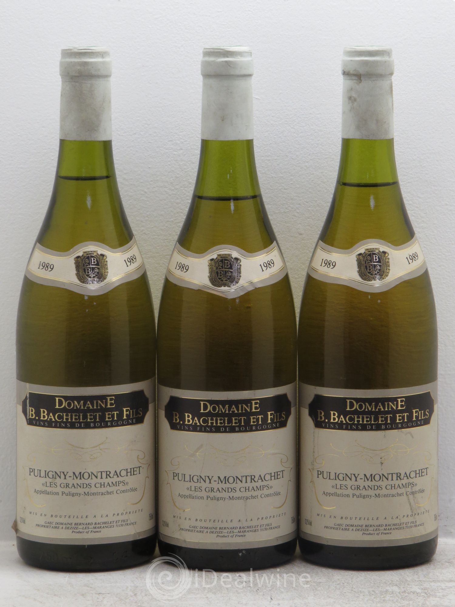 Puligny-Montrachet Les grands champs bachelet 1989 - Posten von 3 Flaschen - 0