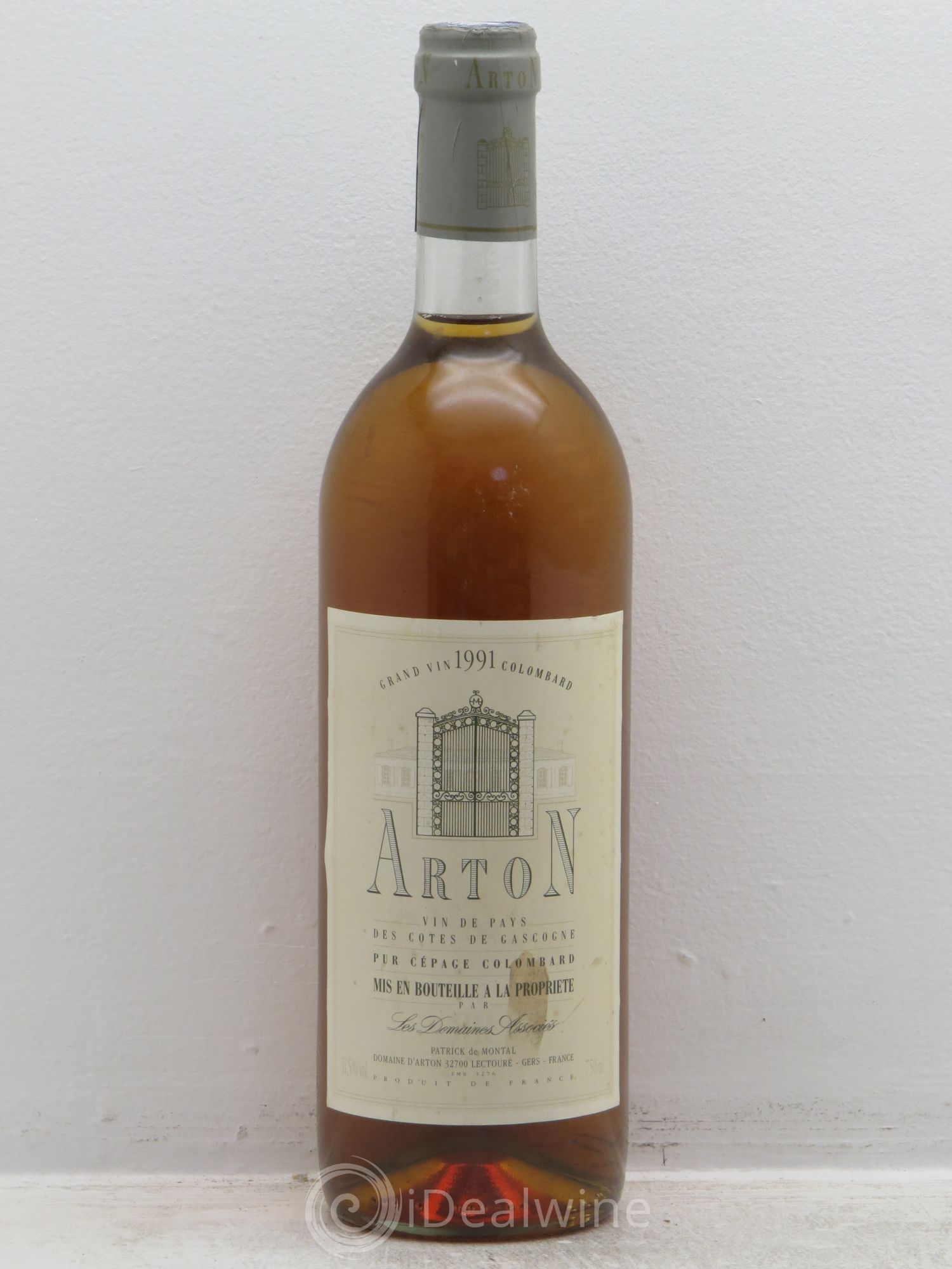 Divers cotes de gascogne arton pur cépage colombard (sans prix de réserve) 1991 - Posten von 1 Flasche - 0