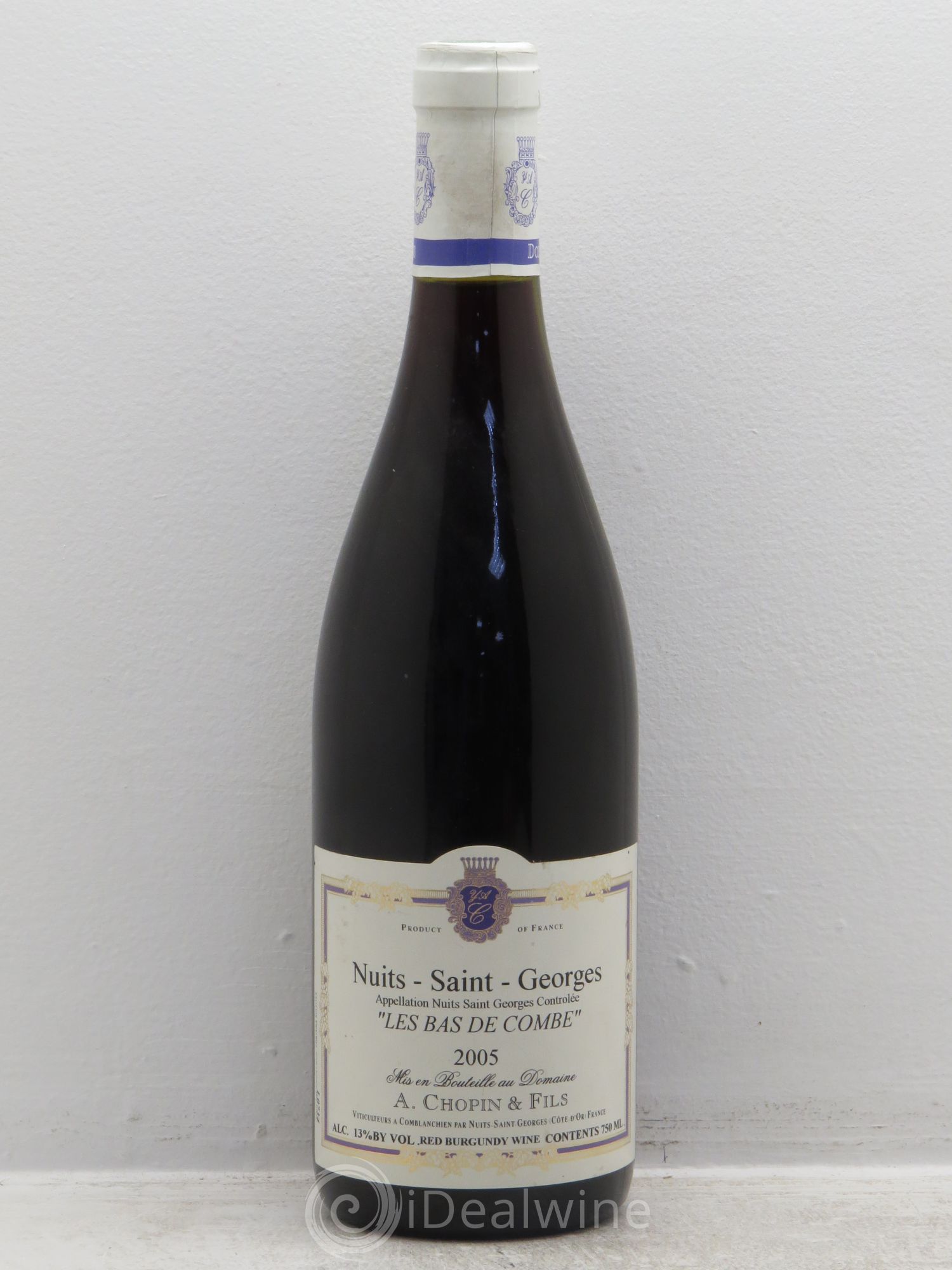 Nuits-Saint-Georges chopin les bas de combes (sans prix de réserve) 2005 - Posten von 1 Flasche - 0