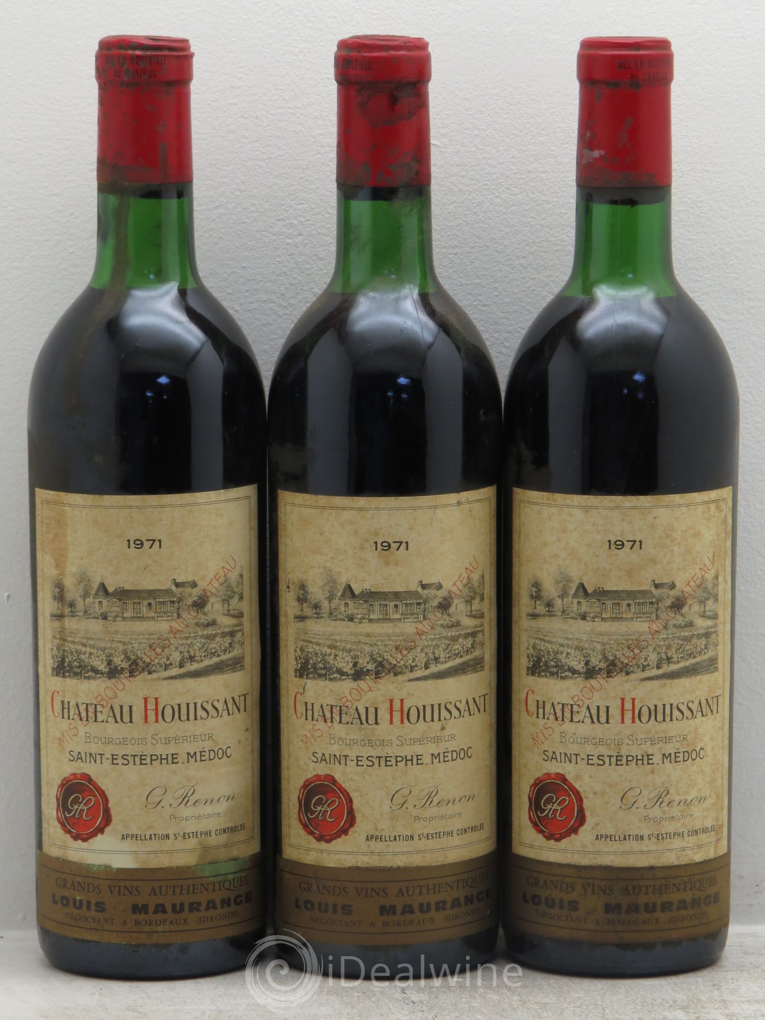 Château Houissant (sans prix de réserve) 1971 - Lot de 3 bouteilles - 0