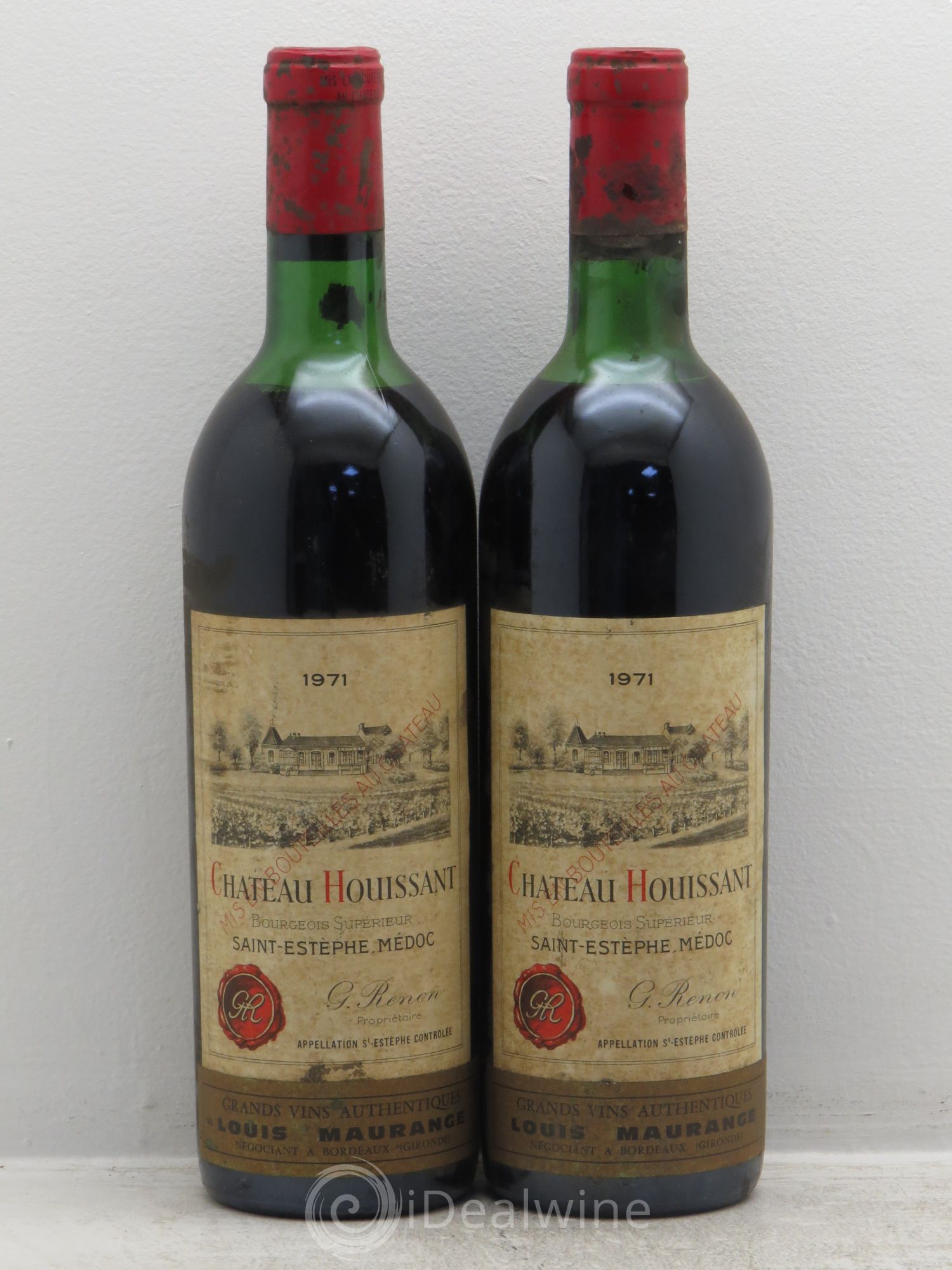 Château Houissant 1971 - Lot de 2 bouteilles - 0