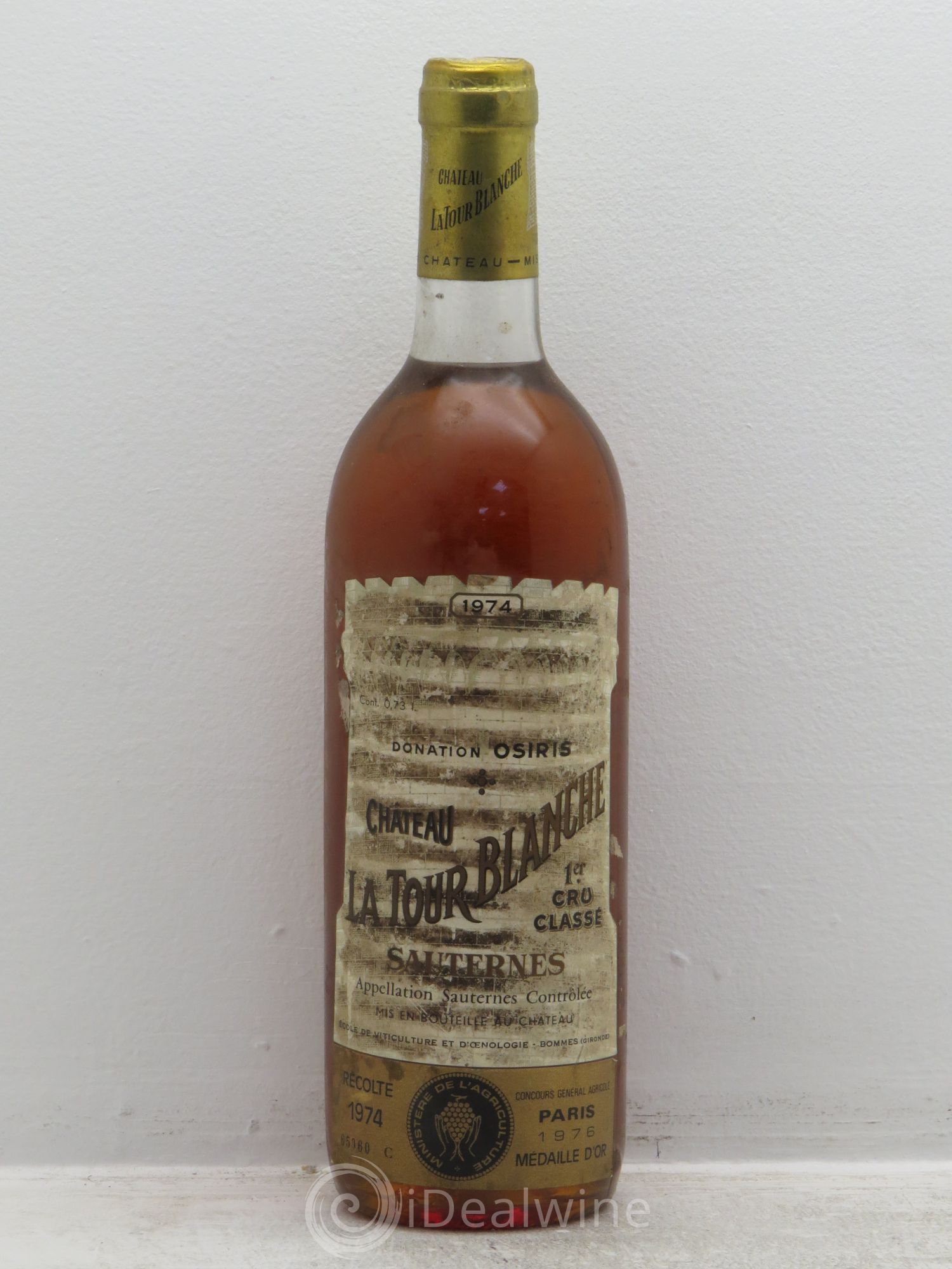 Château la Tour Blanche 1er Grand Cru Classé 1974 - Lotto di 1 bottiglia - 0