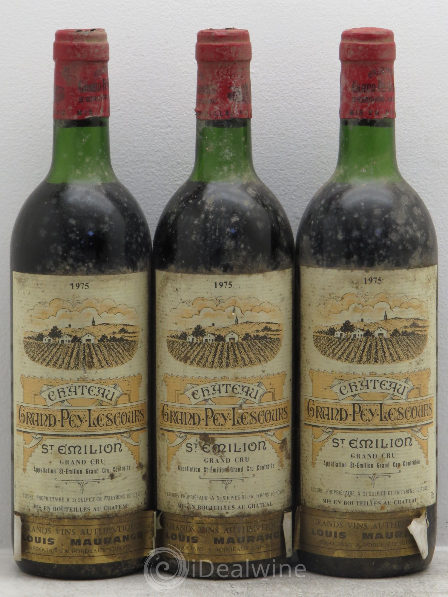 Saint-Émilion Grand pey lescours (sans prix de réserve) 1975 - Posten von 3 Flaschen - 0