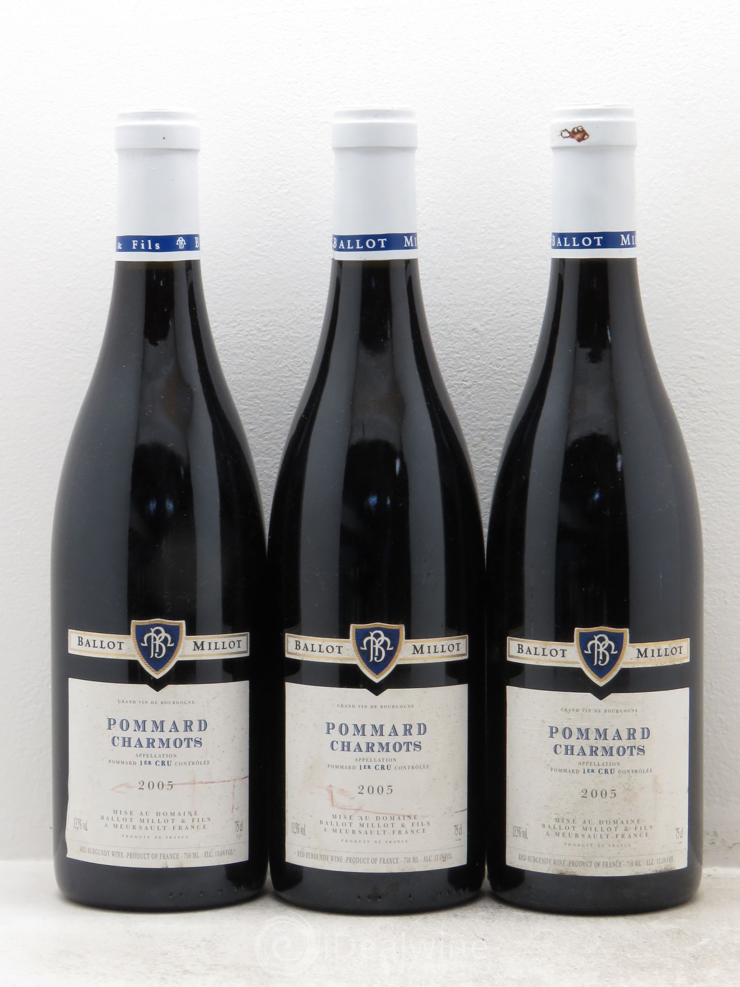 Pommard 1er Cru Domaine Ballot Millot 2005 - Posten von 3 Flaschen - 0