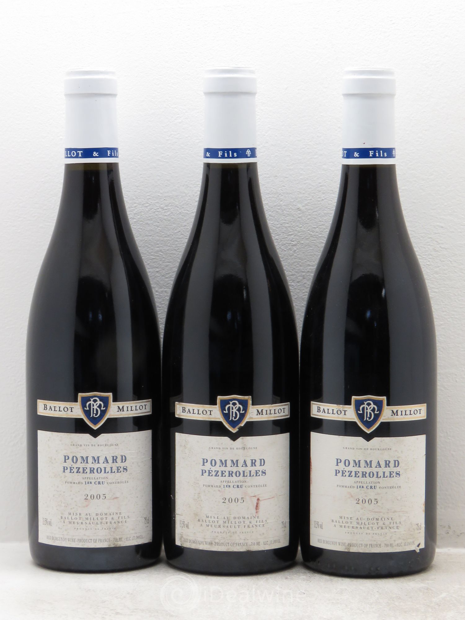 Pommard 1er Cru Domaine Ballot Millot 2005 - Posten von 3 Flaschen - 0