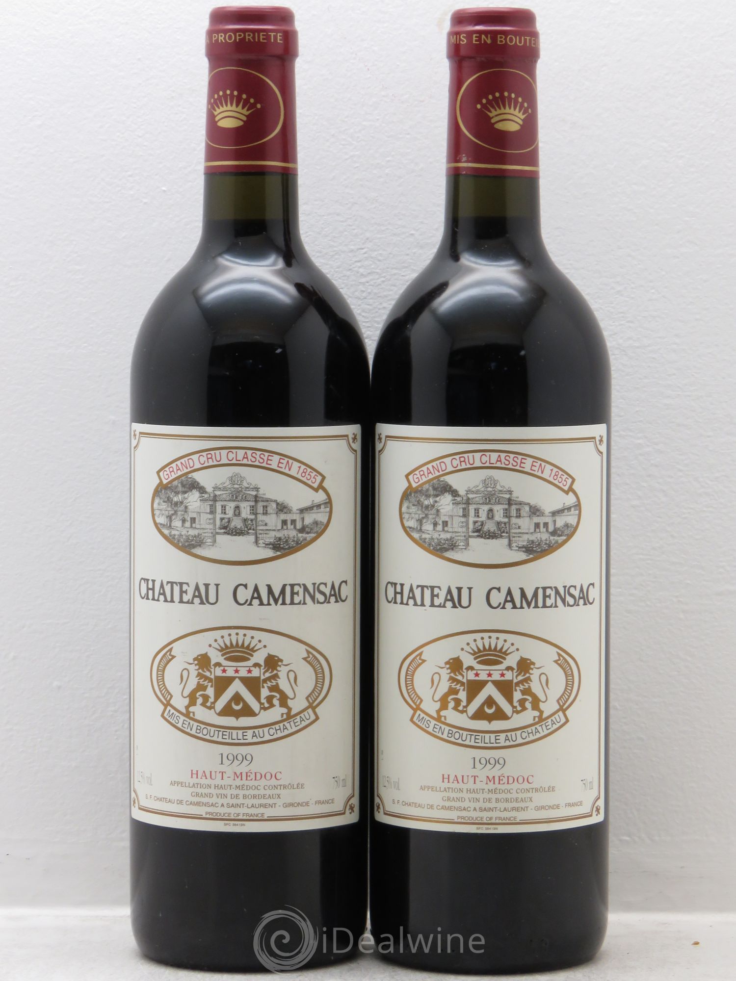 Château Camensac 5ème Grand Cru Classé 1999 - Lot de 2 bouteilles - 0
