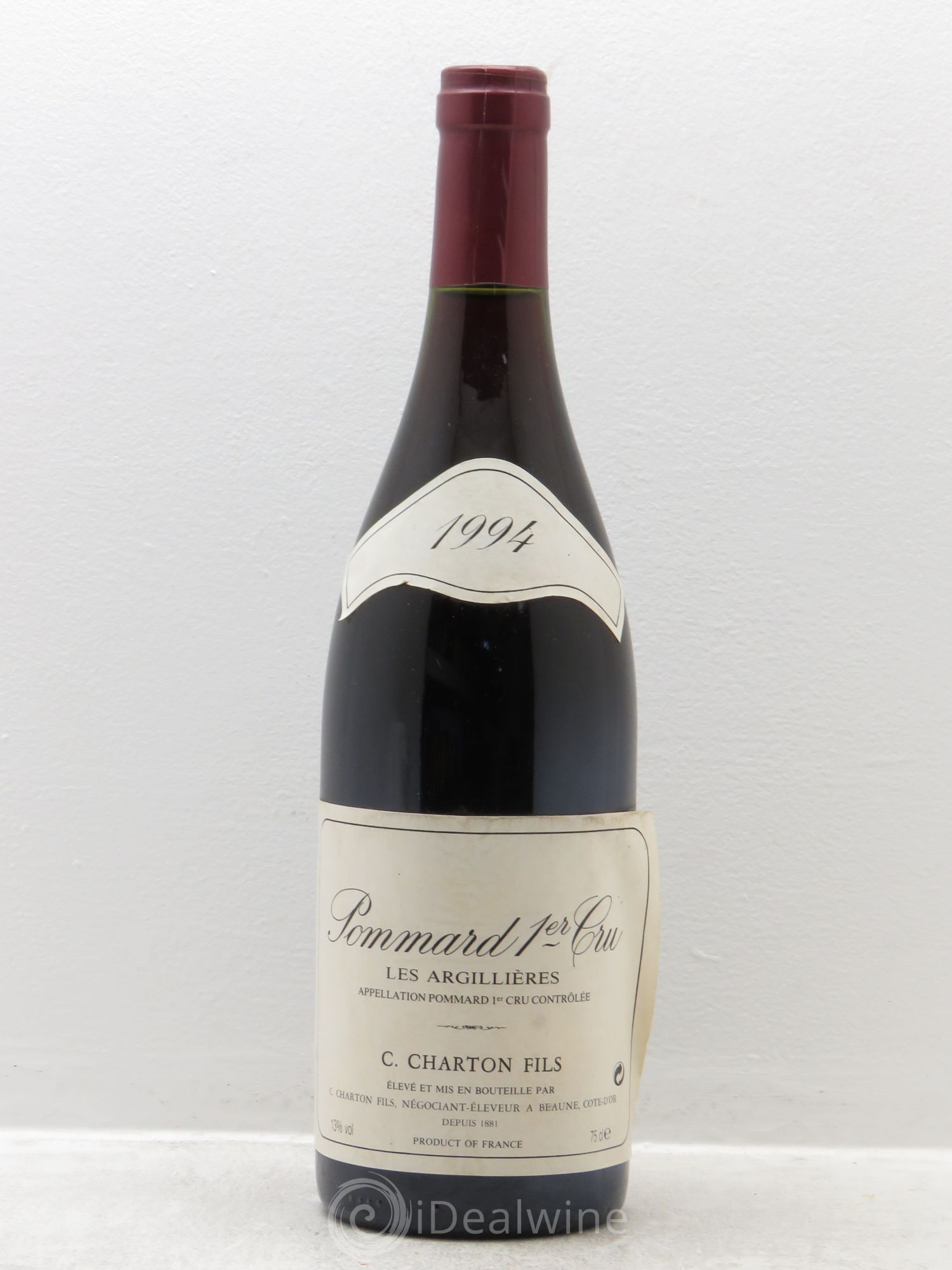 Pommard 1er Cru Les Argillières - Charton et fils 1994 - Posten von 1 Flasche - 0