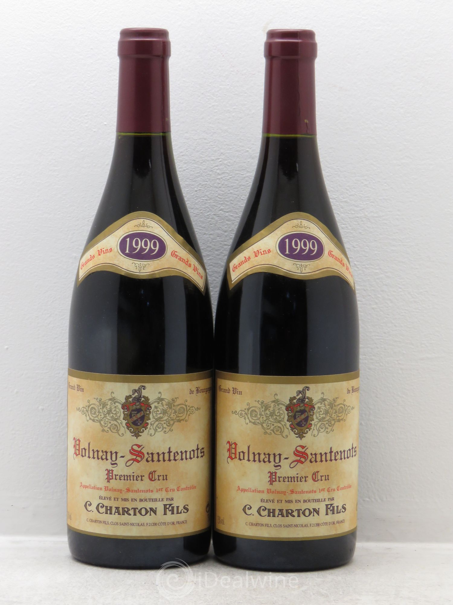 Volnay 1er Cru Charton et fils 1999 - Posten von 2 Flaschen - 0