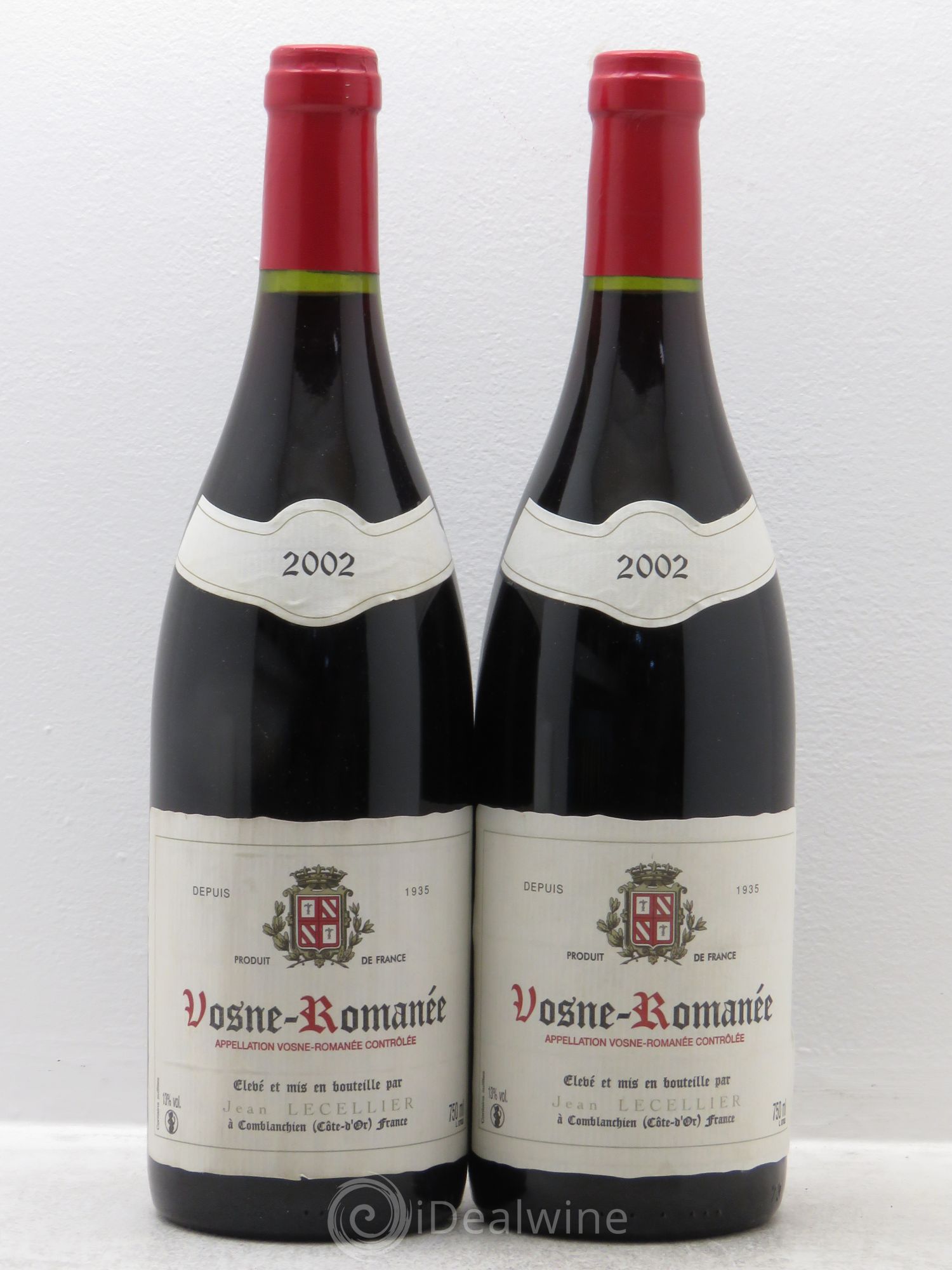 Vosne-Romanée Jean Lecellier 2002 - Posten von 2 Flaschen - 0