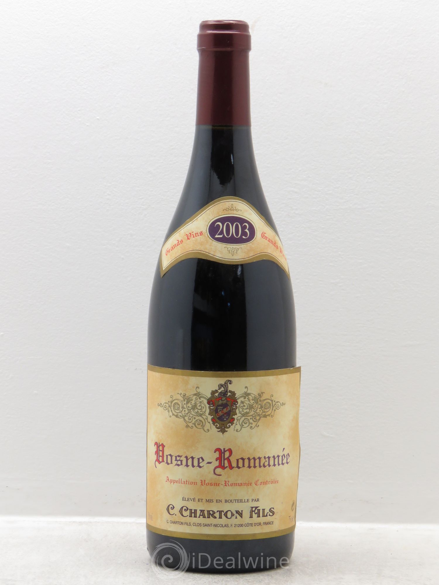 Vosne-Romanée Charton et fils 2003 - Posten von 1 Flasche - 0