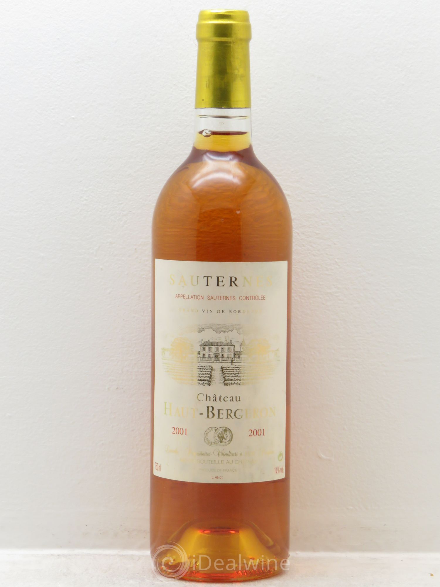 Château Haut-Bergeron 2001 - Lot de 1 bouteille - 0