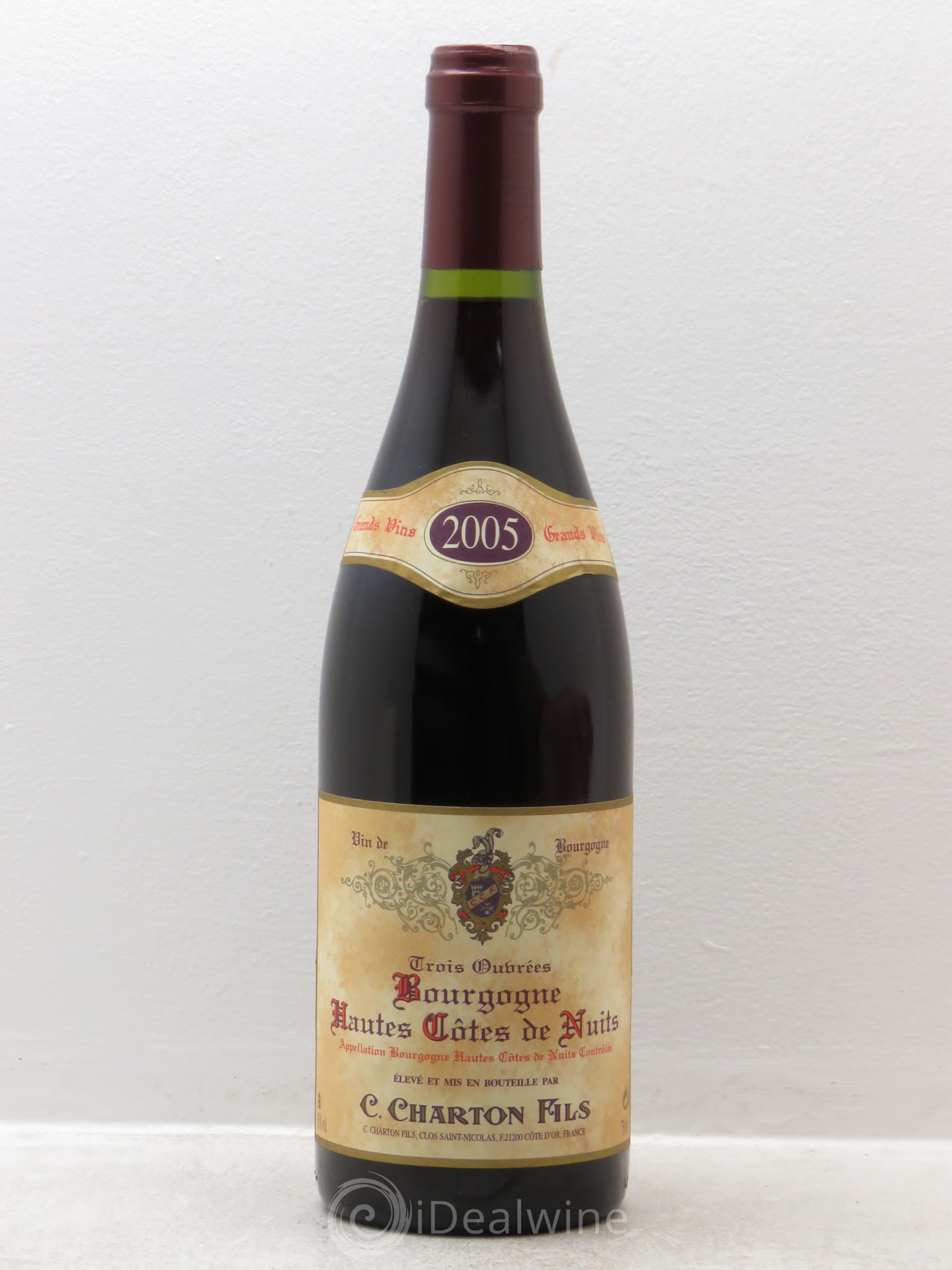 Hautes-Côtes de Nuits Trois Ouvrées - Charton et fils 2005 - Posten von 1 Flasche - 0