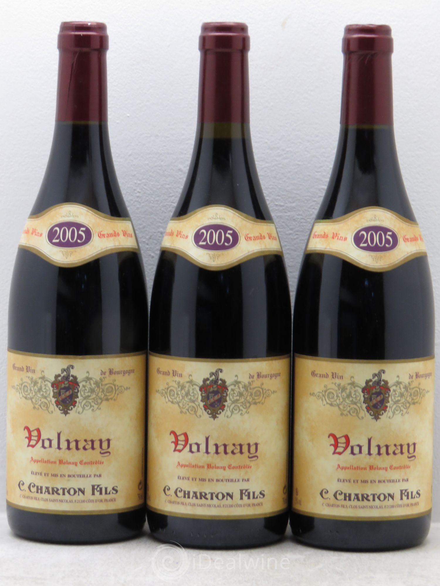 Volnay Charton et fils 2005 - Posten von 3 Flaschen - 0
