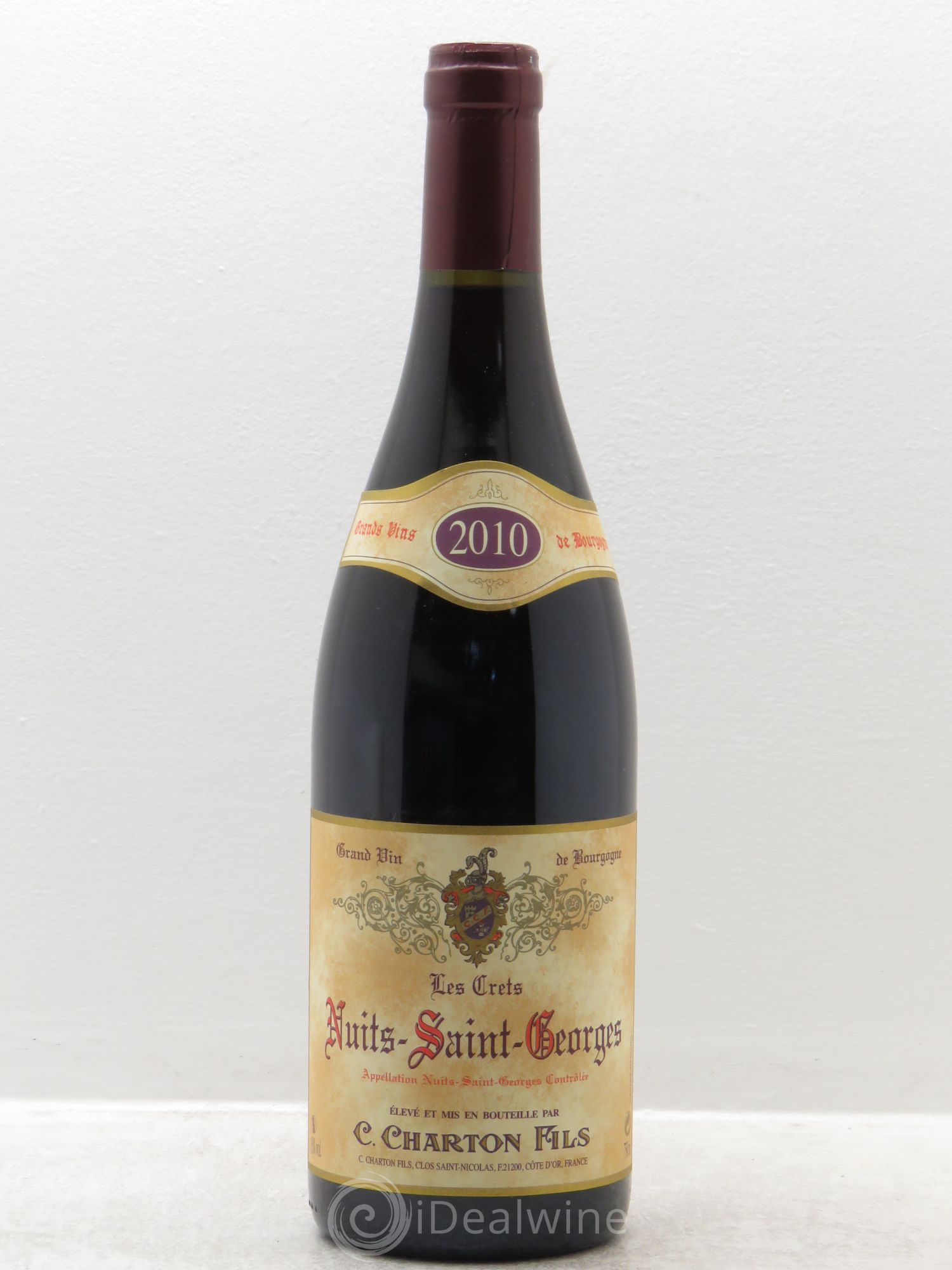 Nuits-Saint-Georges Les Crets - Charton et fils 2010 - Posten von 6 Flaschen - 0