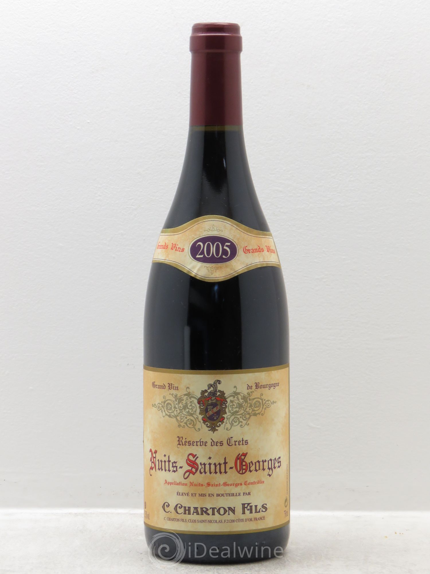 Nuits-Saint-Georges Réserve des Crets - Charton et fils 2005 - Posten von 1 Flasche - 0