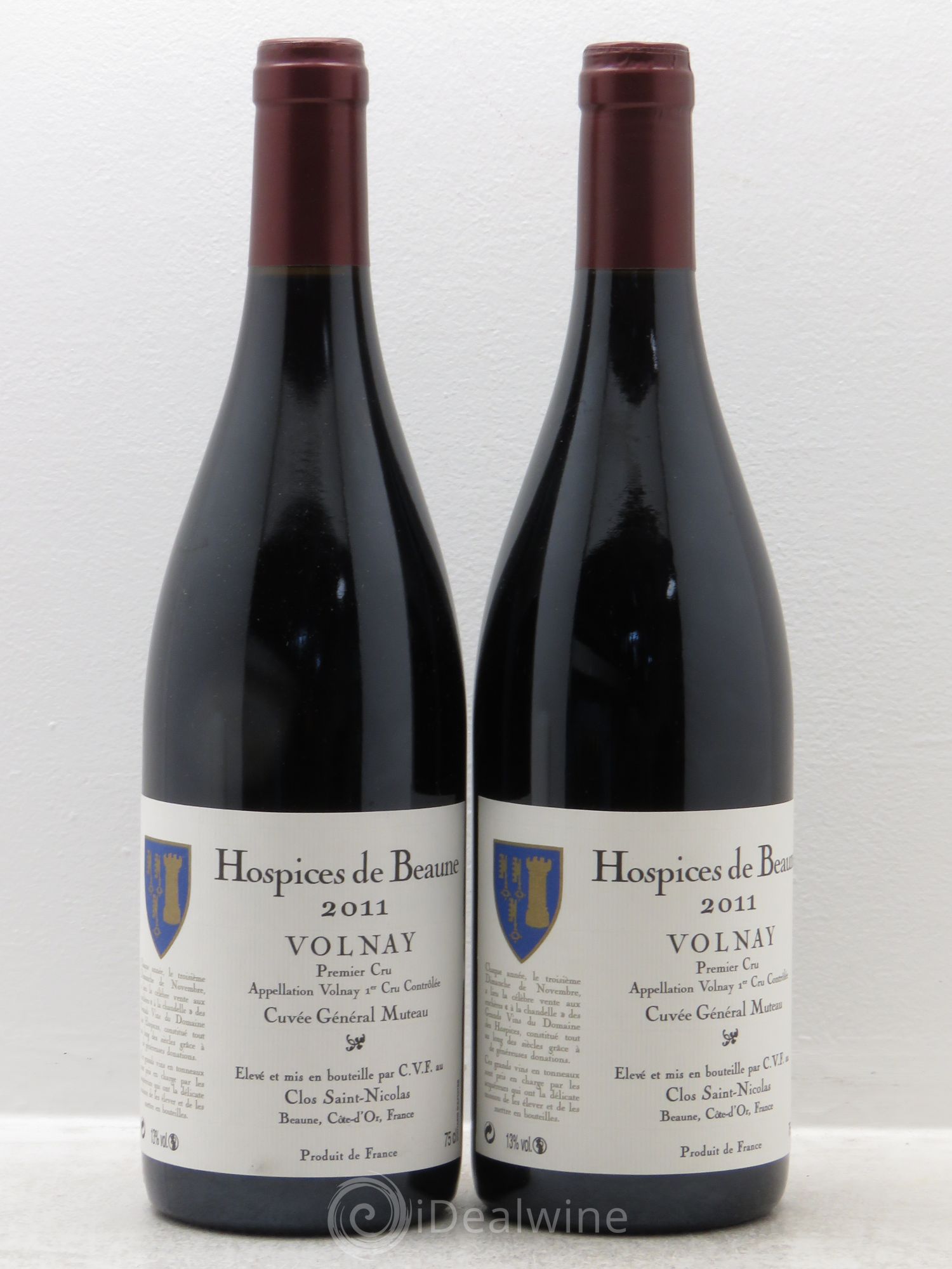 Volnay 1er Cru Cuvée Général Muteau 2011 - Posten von 2 Flaschen - 0