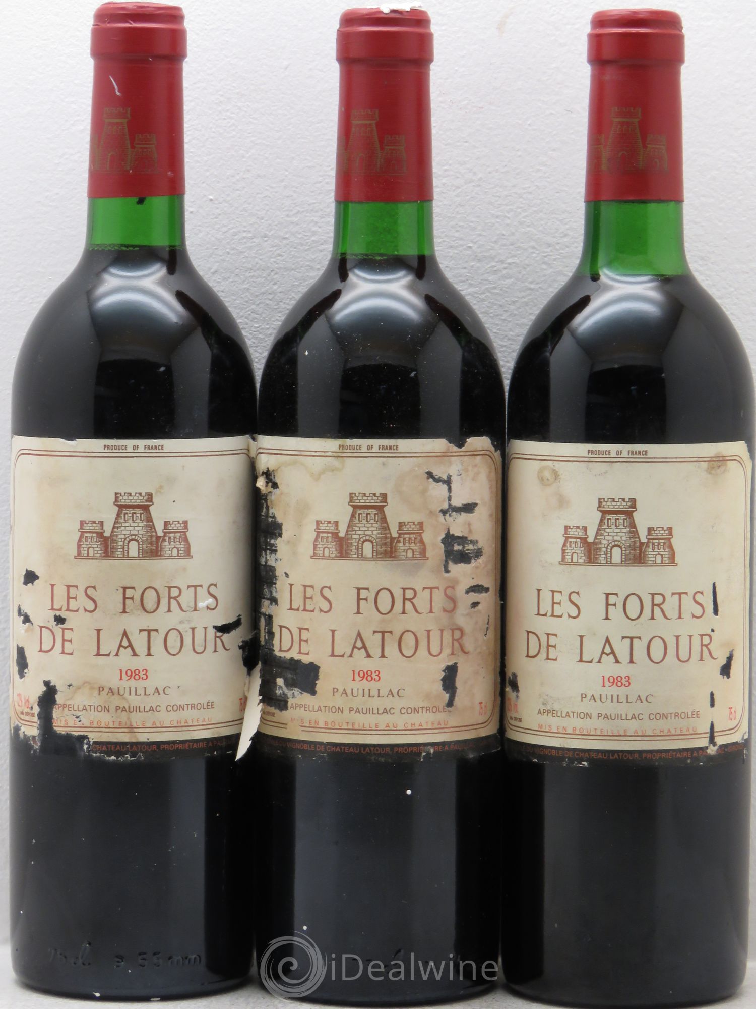 Les Forts de Latour Second Vin 1983 - Lot de 3 bouteilles - 0