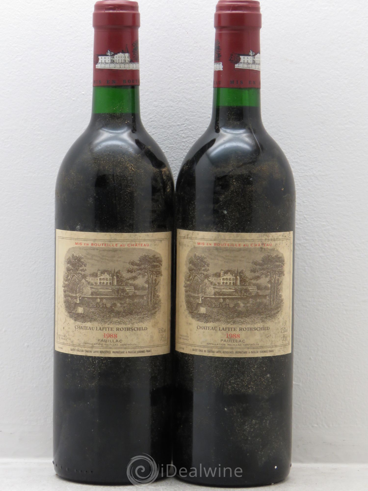 Château Lafite Rothschild 1er Grand Cru Classé 1988 - Lot de 2 bouteilles - 0