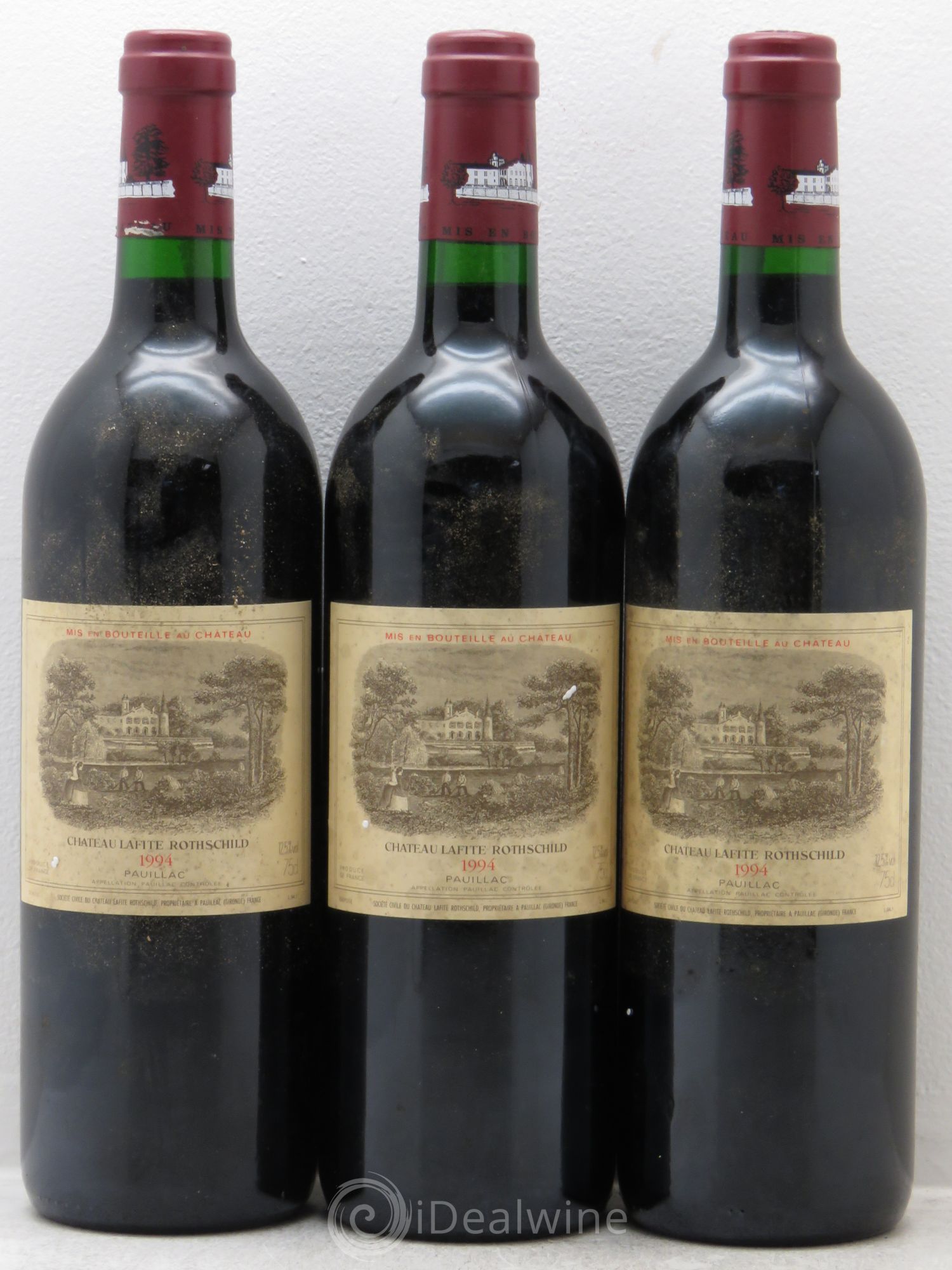 Château Lafite Rothschild 1er Grand Cru Classé 1994 - Lot de 3 bouteilles - 0