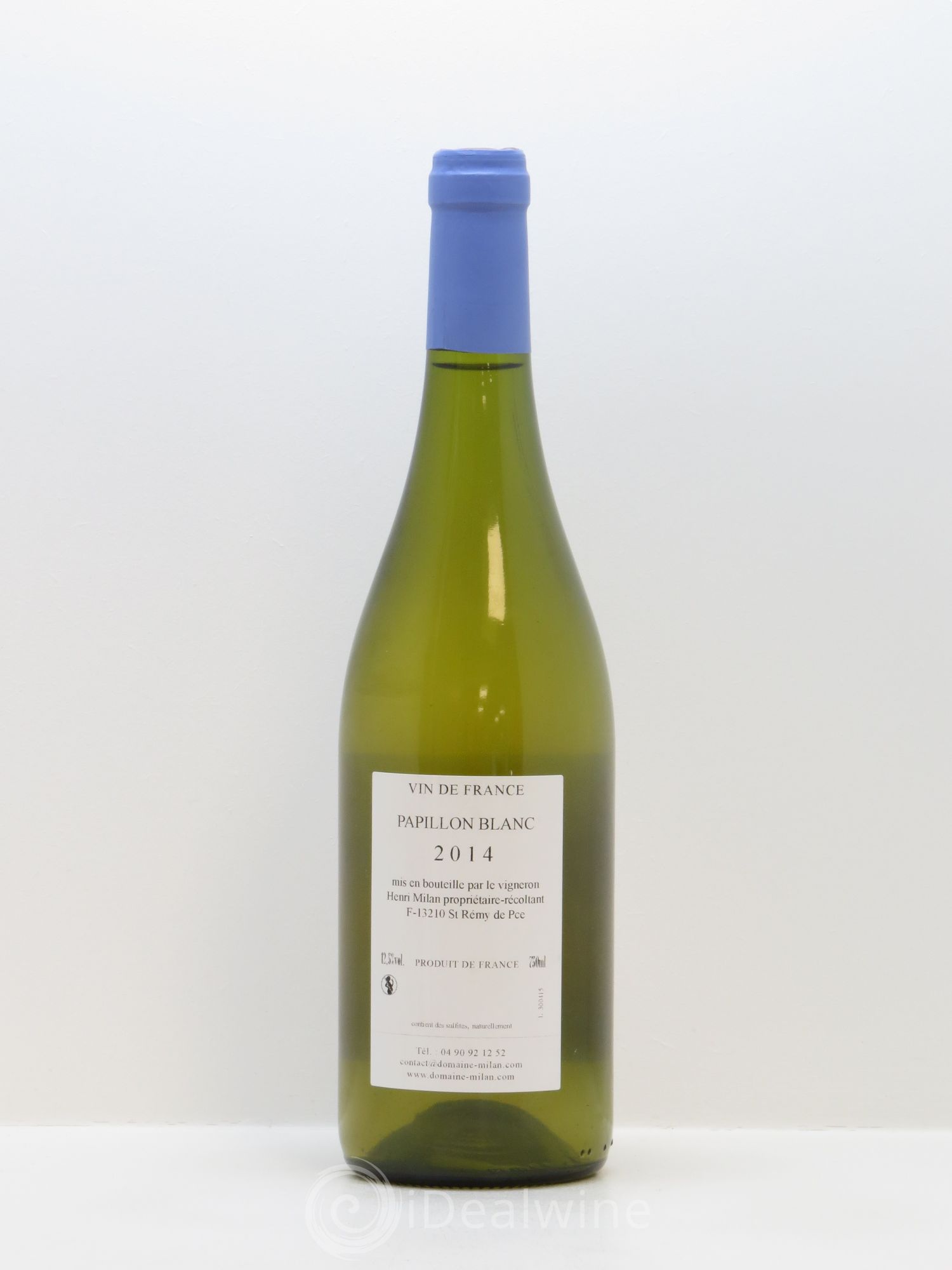 Vin de France Papillon Sans soufre ajouté Henri Milan 2014 - Lot de 1 bouteille - 1