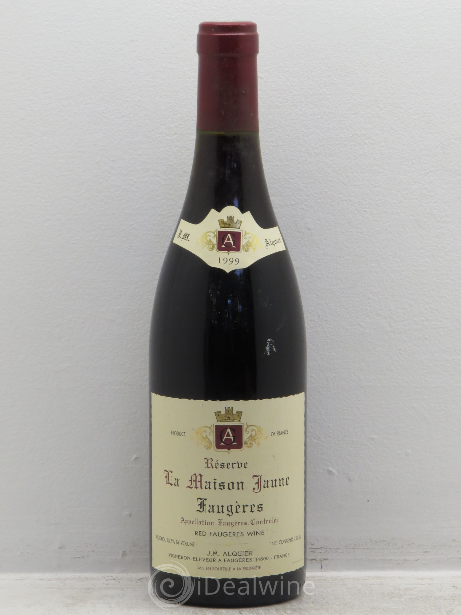 Faugères La Maison Jaune Jean-Michel Alquier 1999 - Lot de 1 bouteille - 0