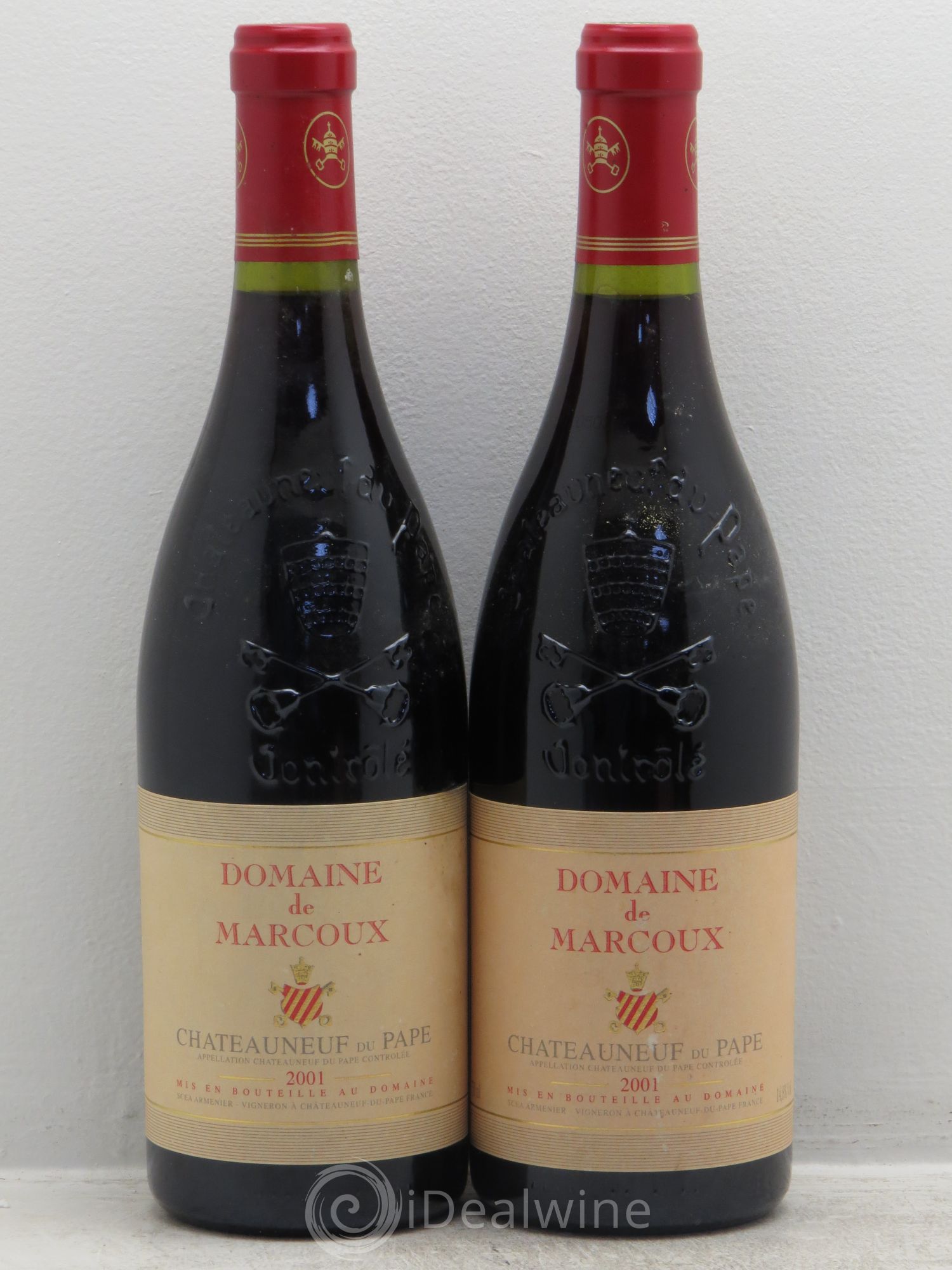 Châteauneuf-du-Pape Marcoux (Domaine de) 2001 - Lot de 2 bouteilles - 0