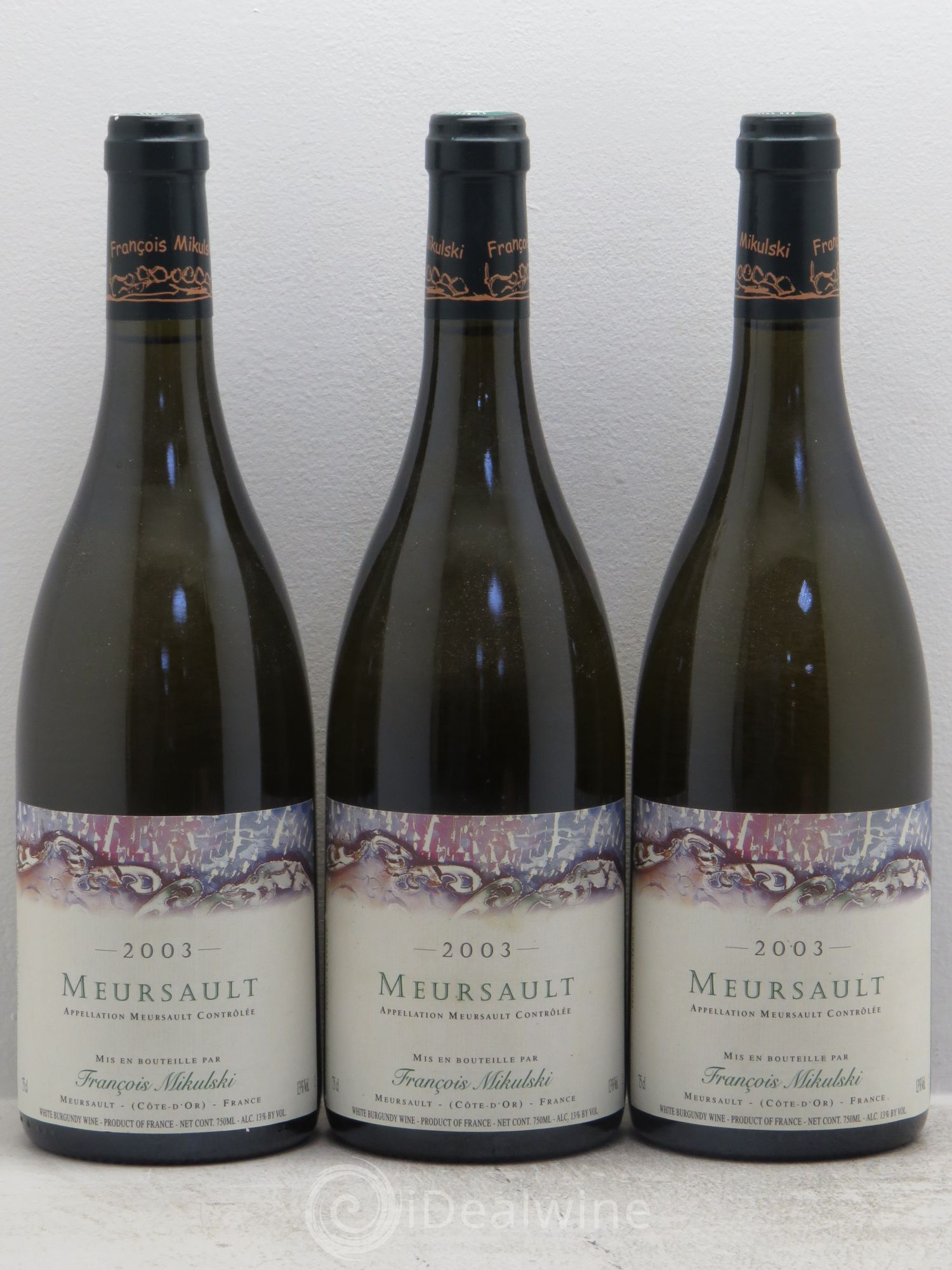 Meursault François Mikulski 2003 - Lot de 3 bouteilles - 0