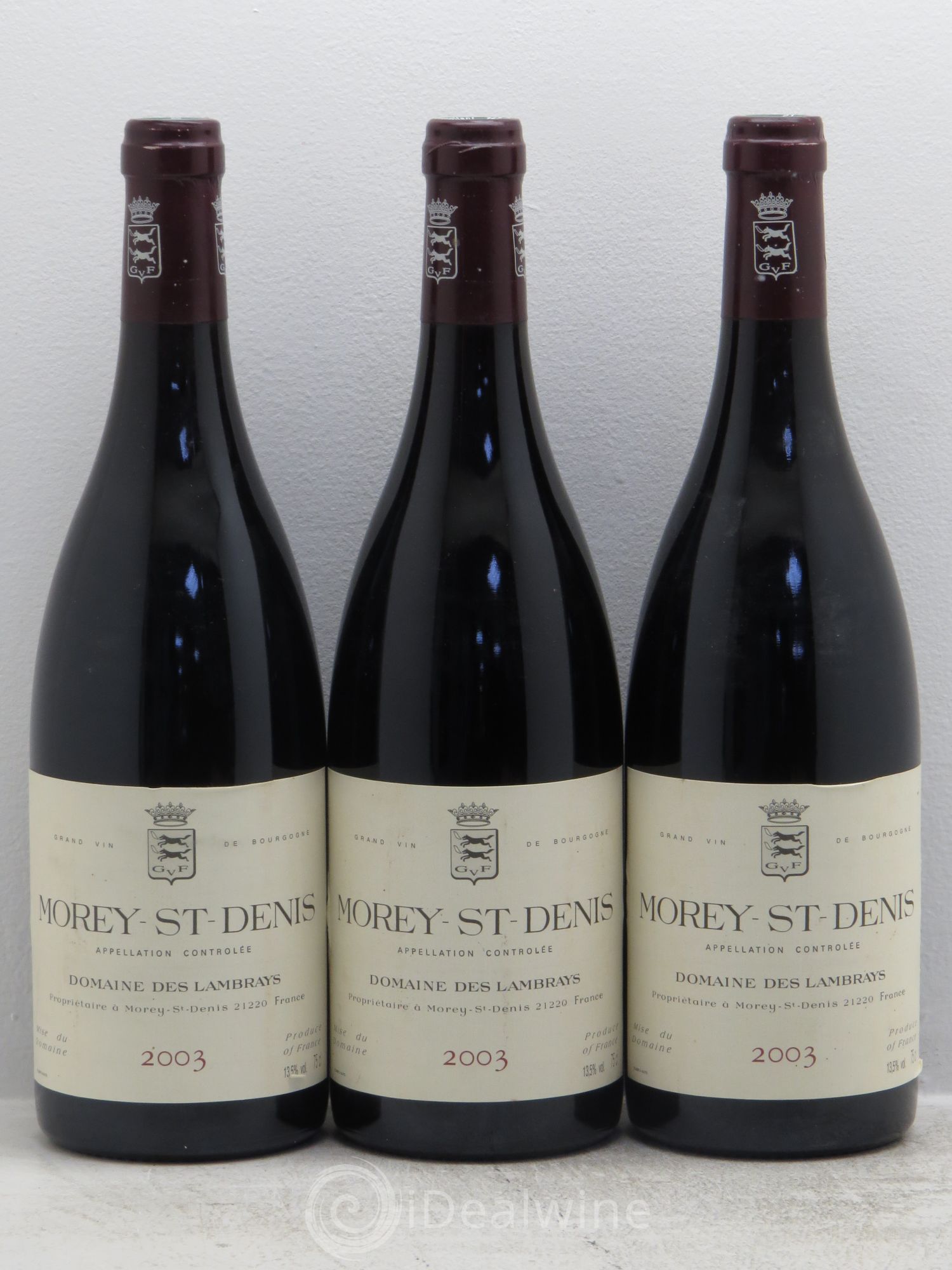 Morey-Saint-Denis Domaine des Lambrays 2003 - Lot de 3 bouteilles - 0