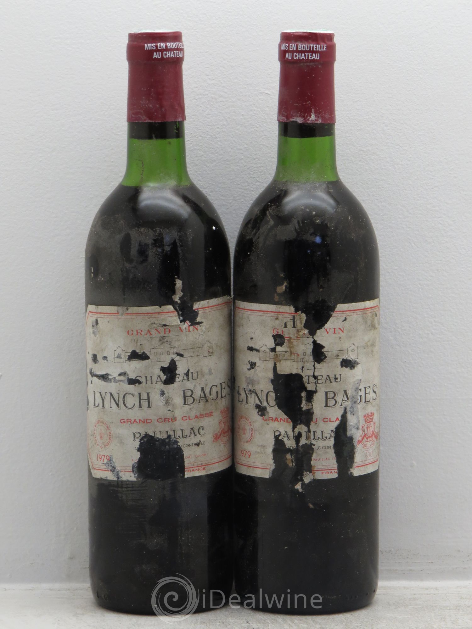 Château Lynch Bages 5ème Grand Cru Classé 1979 - Lot de 2 bouteilles - 0