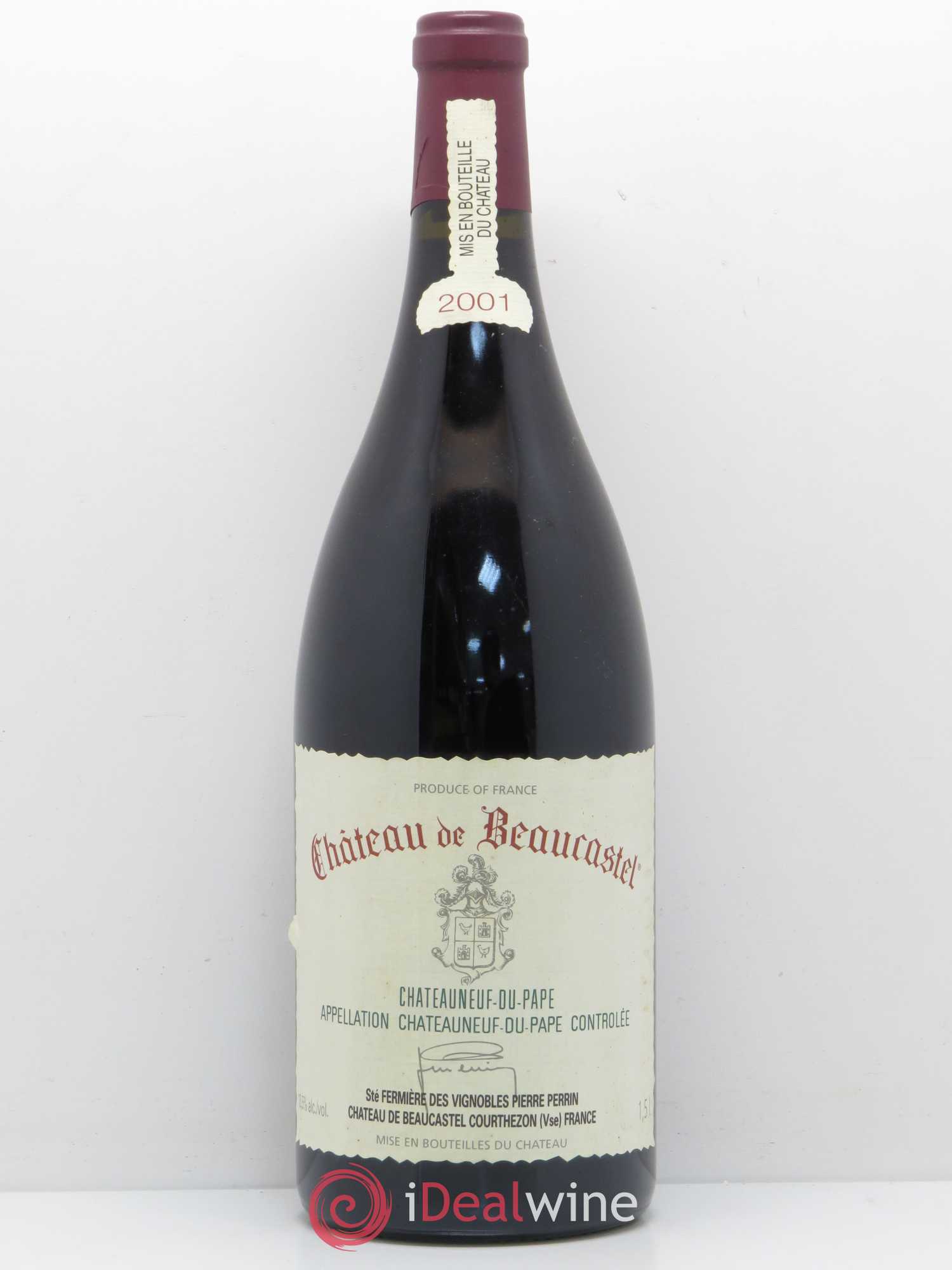 Châteauneuf-du-Pape Château de Beaucastel Famille Perrin 2001 - Lot de 1 magnum - 0
