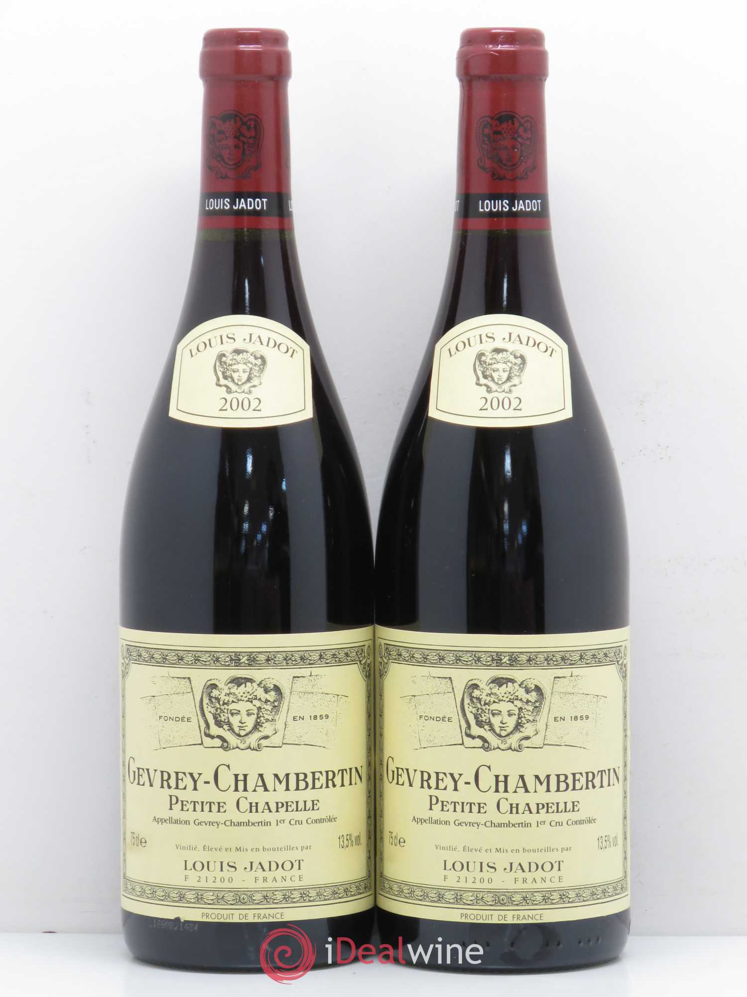 Gevrey-Chambertin 1er Cru Petite Chapelle Maison Louis Jadot 2002 - Lot de 2 bouteilles - 0