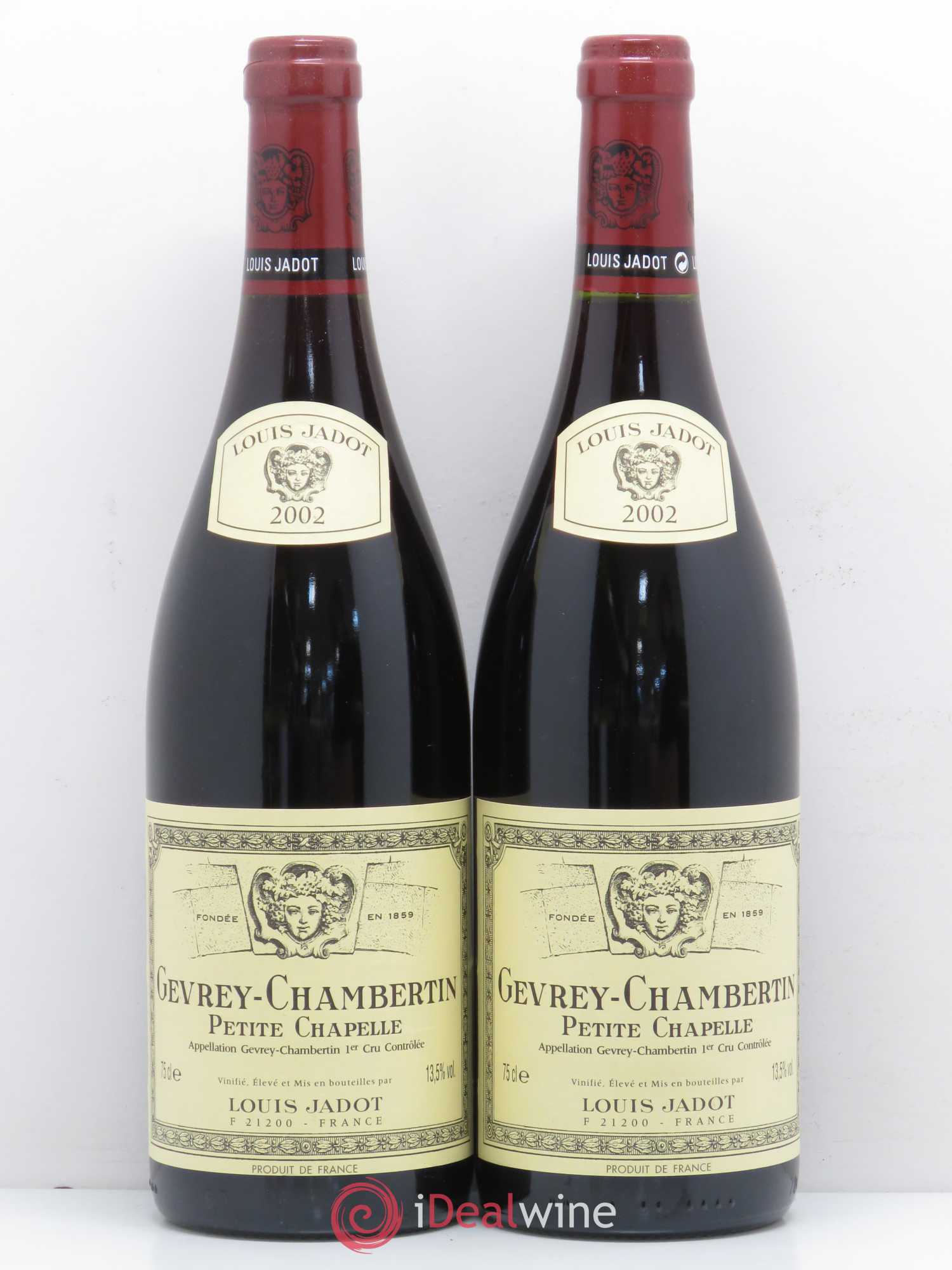 Gevrey-Chambertin 1er Cru Petite Chapelle Maison Louis Jadot 2002 - Lot de 2 bouteilles - 0