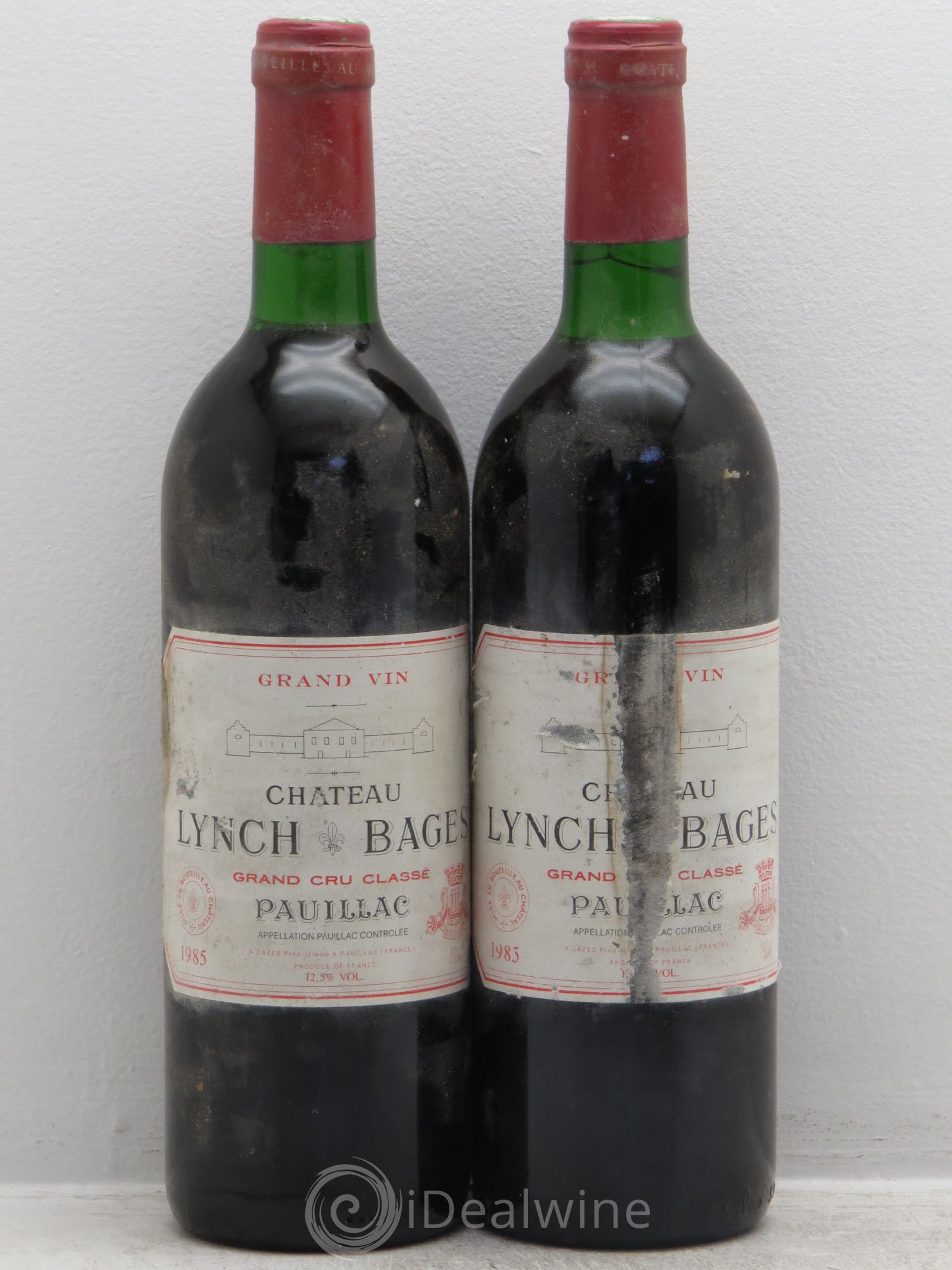 Château Lynch Bages 5ème Grand Cru Classé 1985 - Lot de 2 bouteilles - 0
