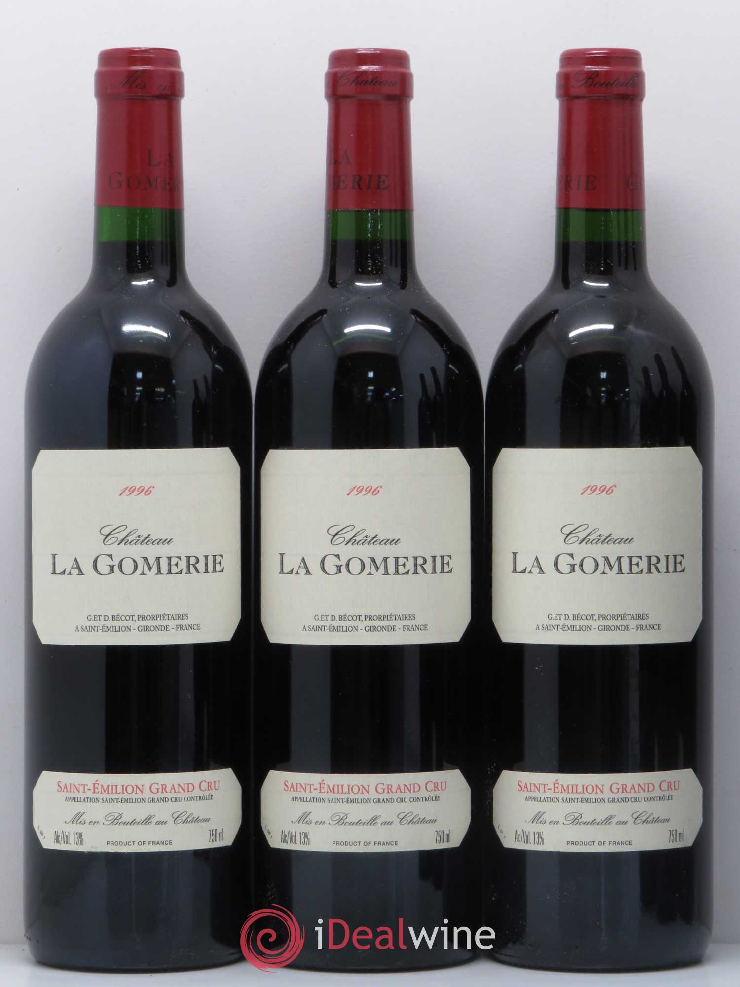 Château La Gomerie 1996 - Lot de 6 bouteilles - 1