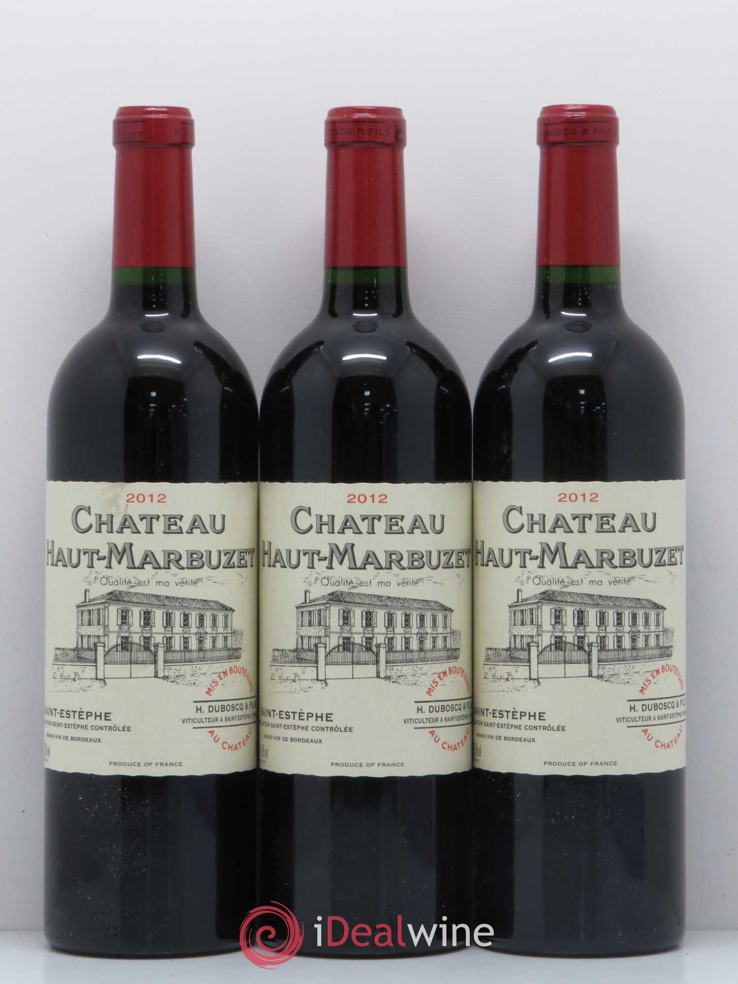 Château Haut Marbuzet 2012 - Lot de 3 bouteilles - 0